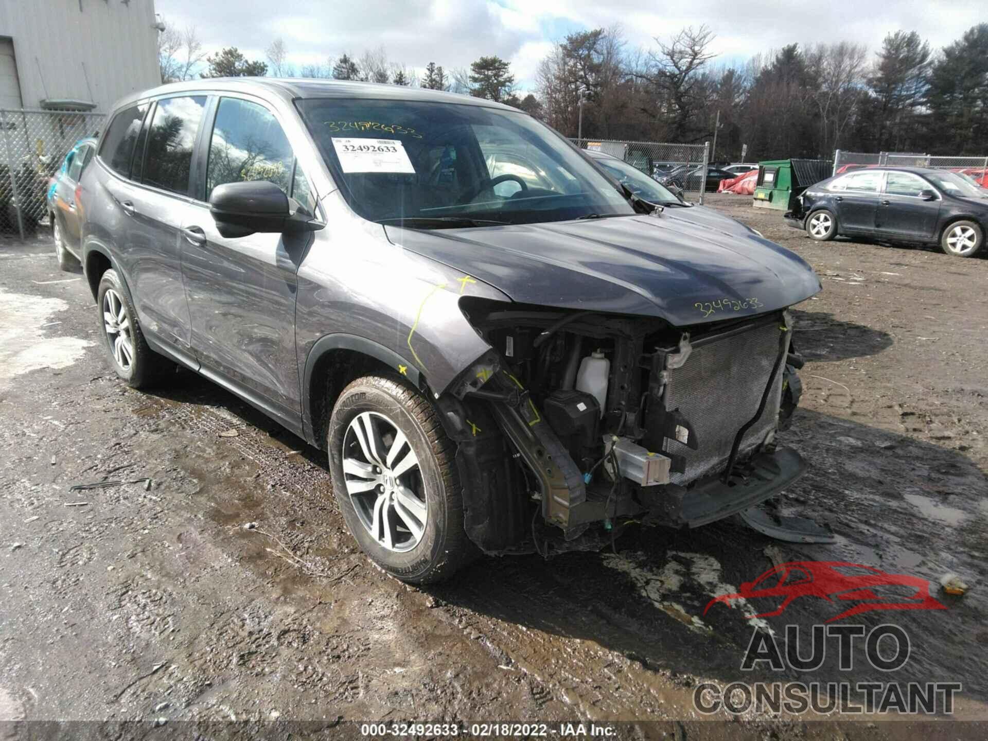 HONDA PILOT 2017 - 5FNYF6H39HB081628
