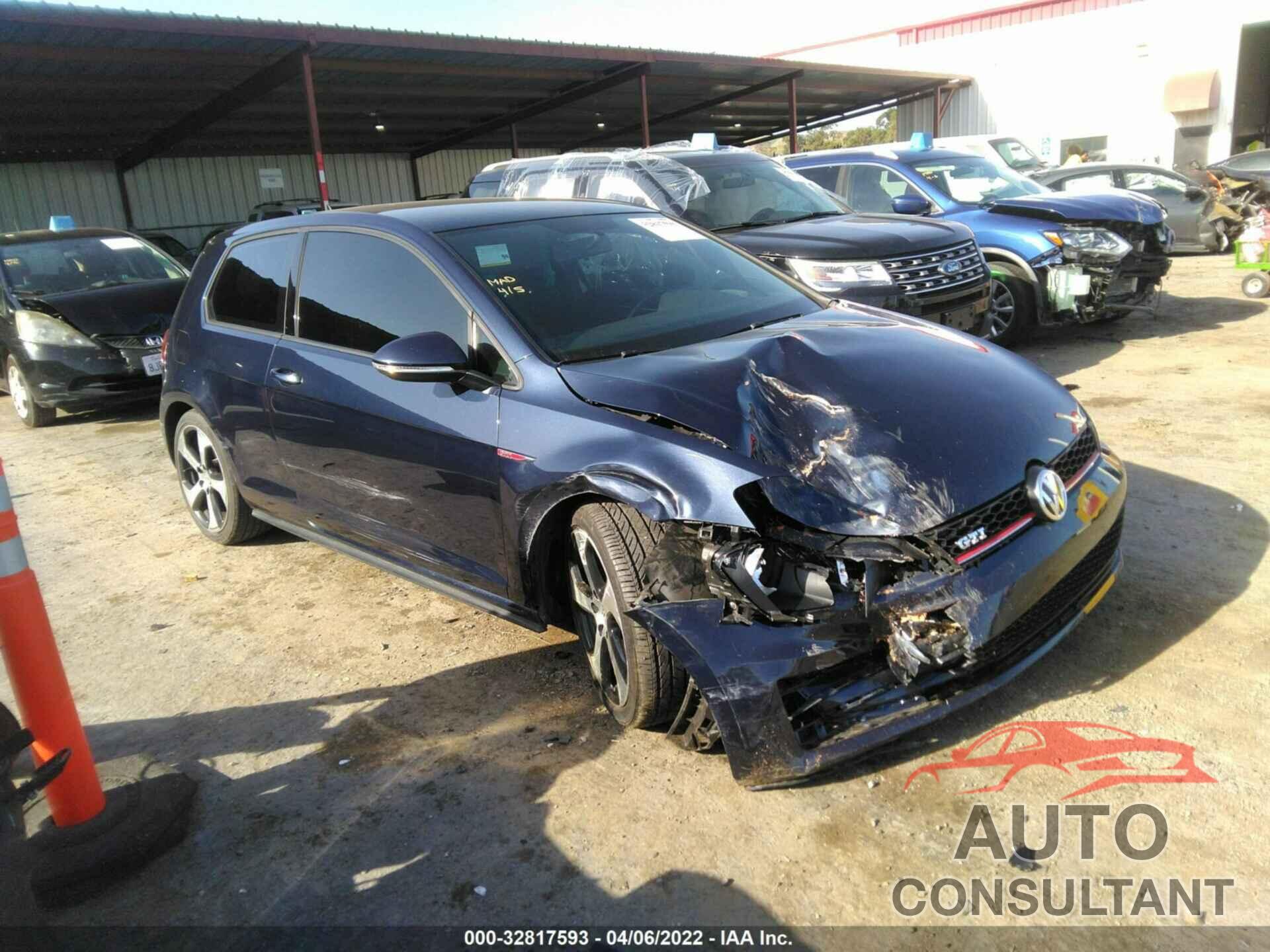 VOLKSWAGEN GOLF GTI 2016 - 3VWYT7AU9GM058844