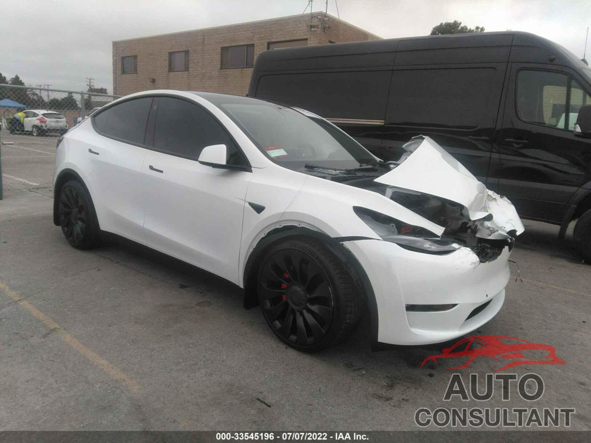 TESLA MODEL Y 2022 - 7SAYGDEF0NF493323