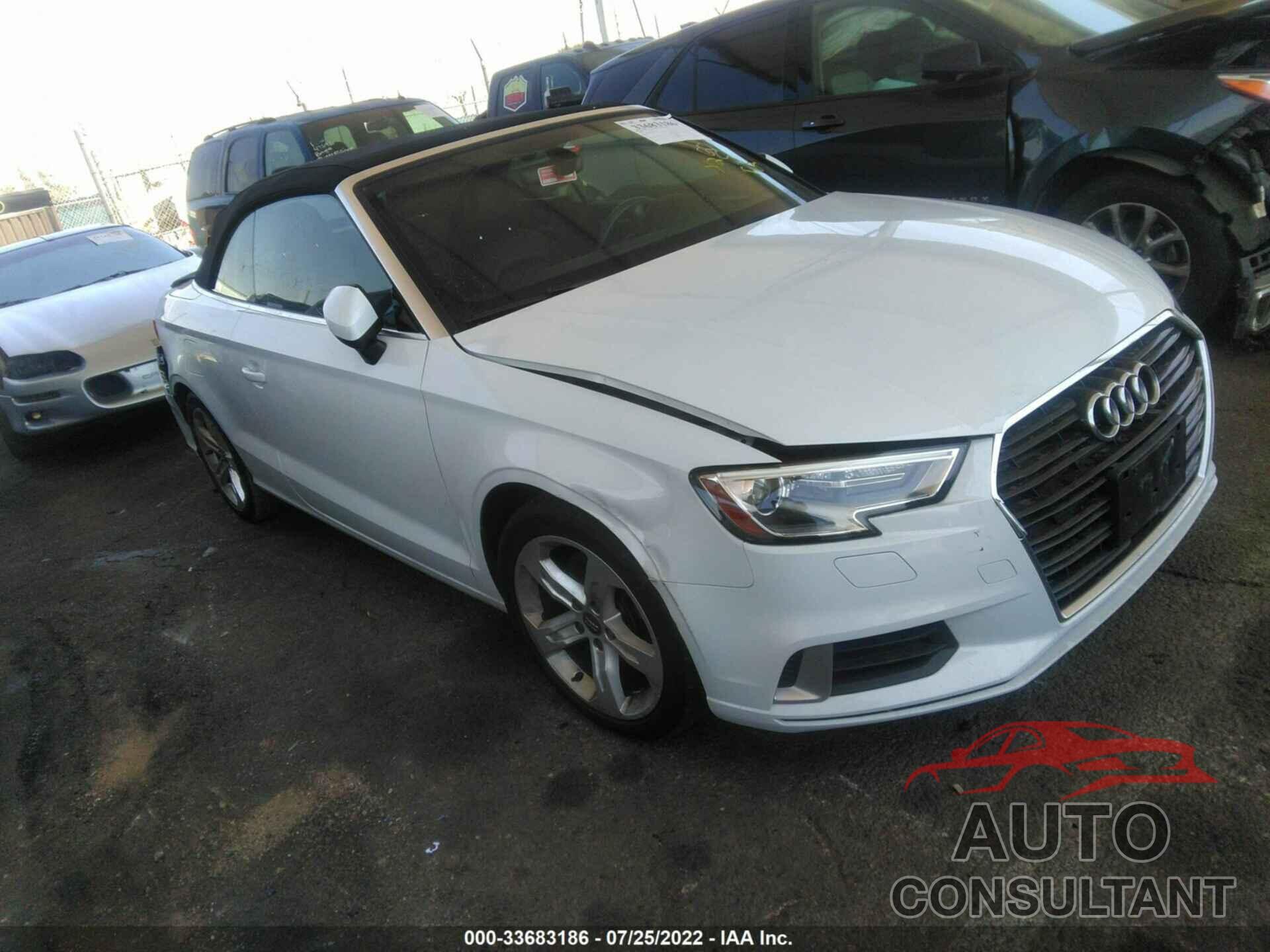 AUDI A3 CABRIOLET 2018 - WAU6ULFF3J1019436