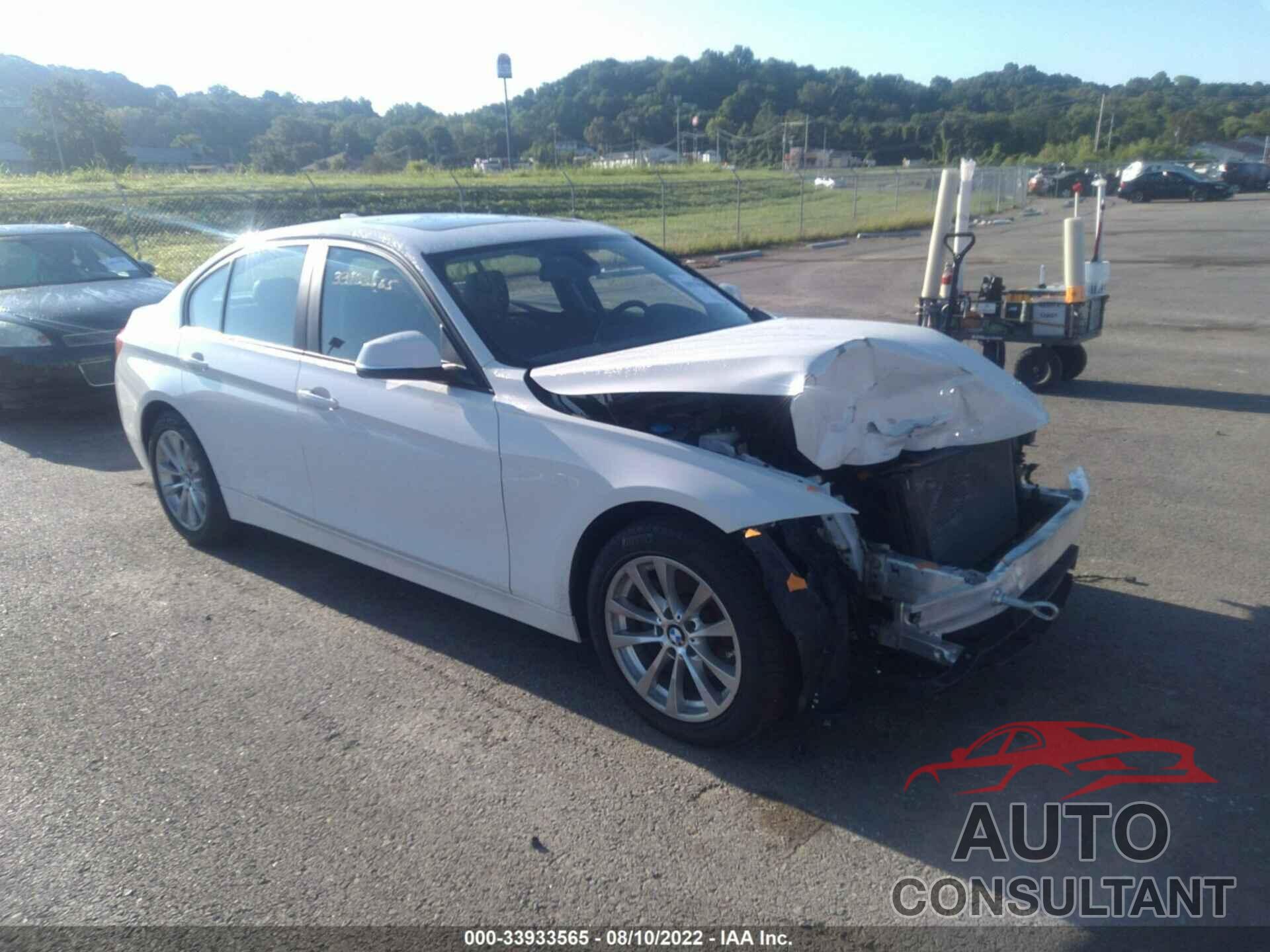 BMW 3 SERIES 2017 - WBA8E5G39HNU44541