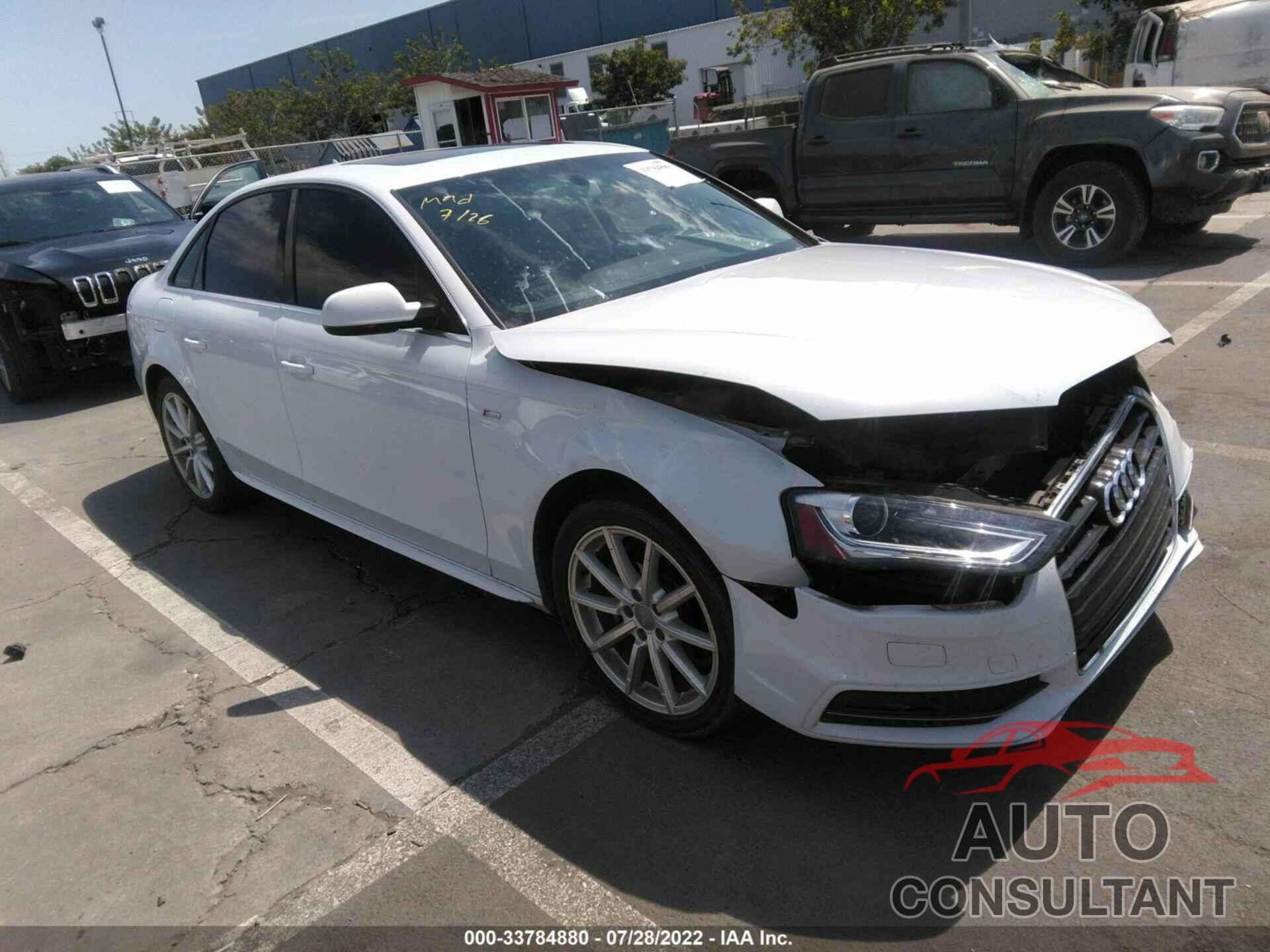 AUDI A4 2016 - WAUBFAFL1GN008598