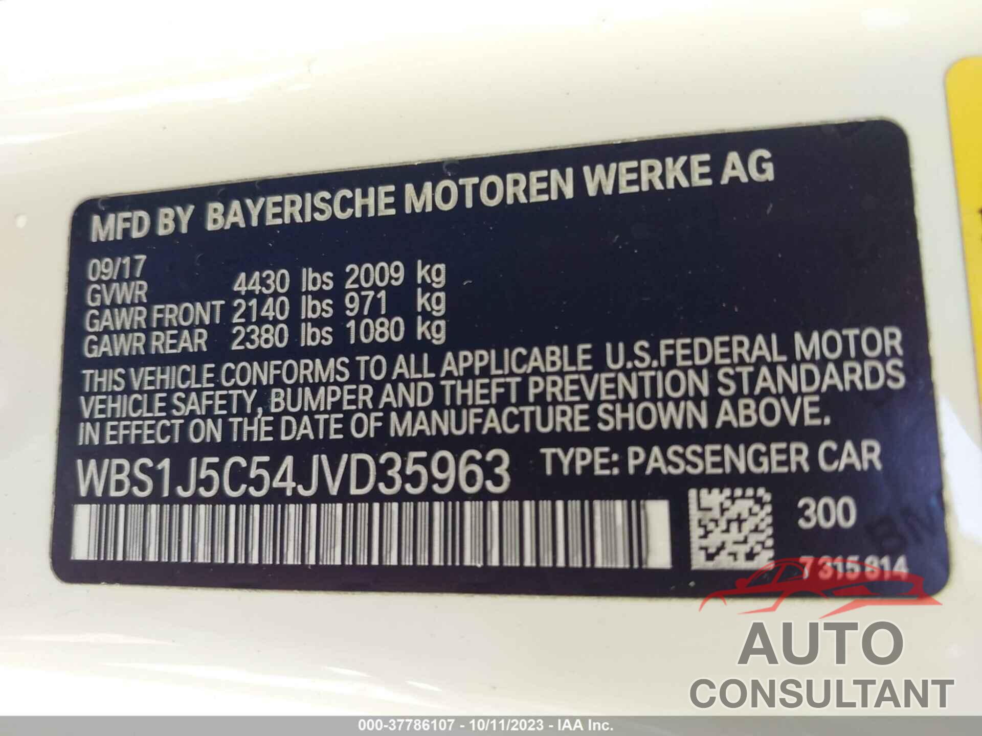 BMW M2 2018 - WBS1J5C54JVD35963
