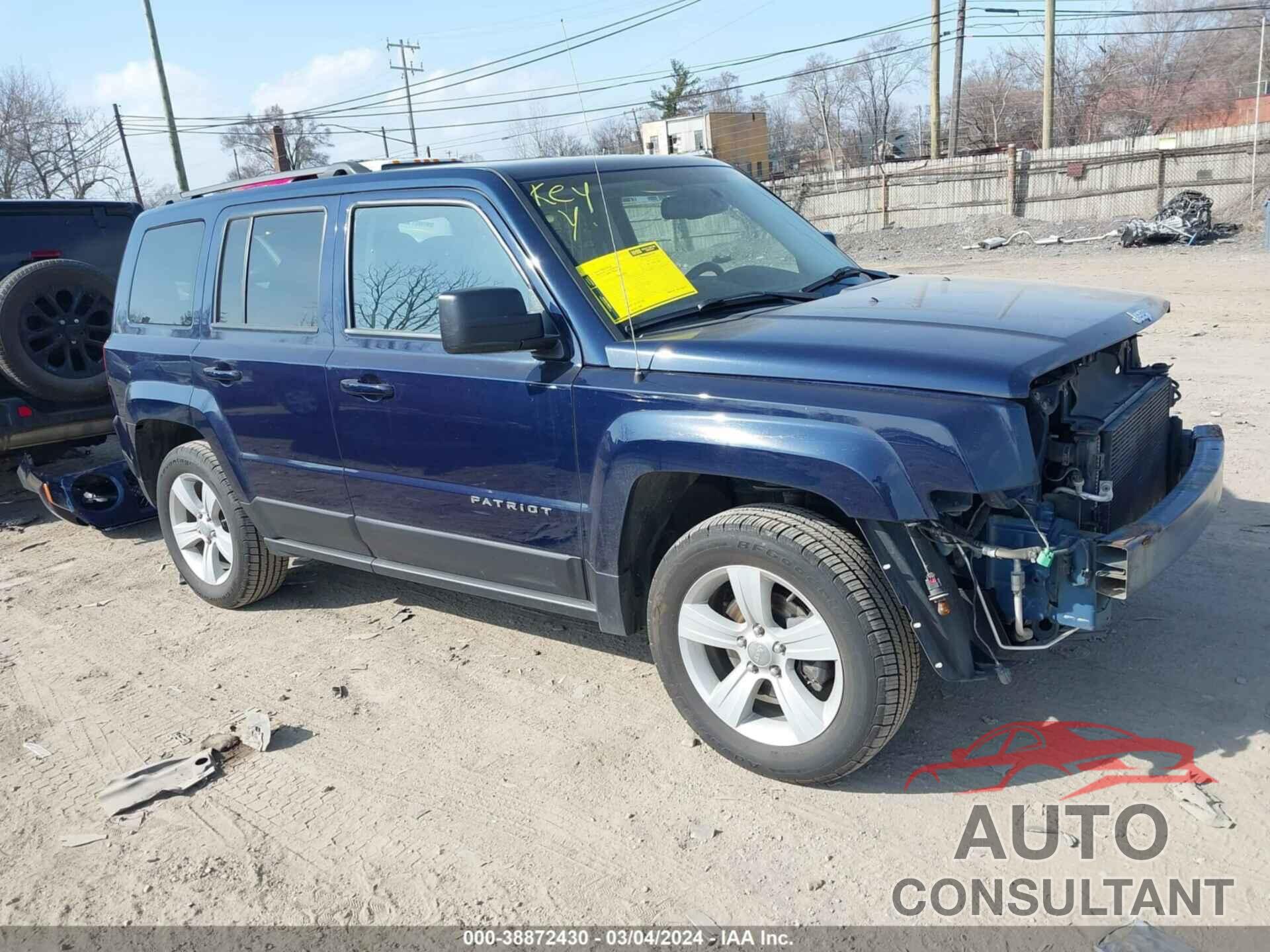 JEEP PATRIOT 2017 - 1C4NJRFB1HD164619