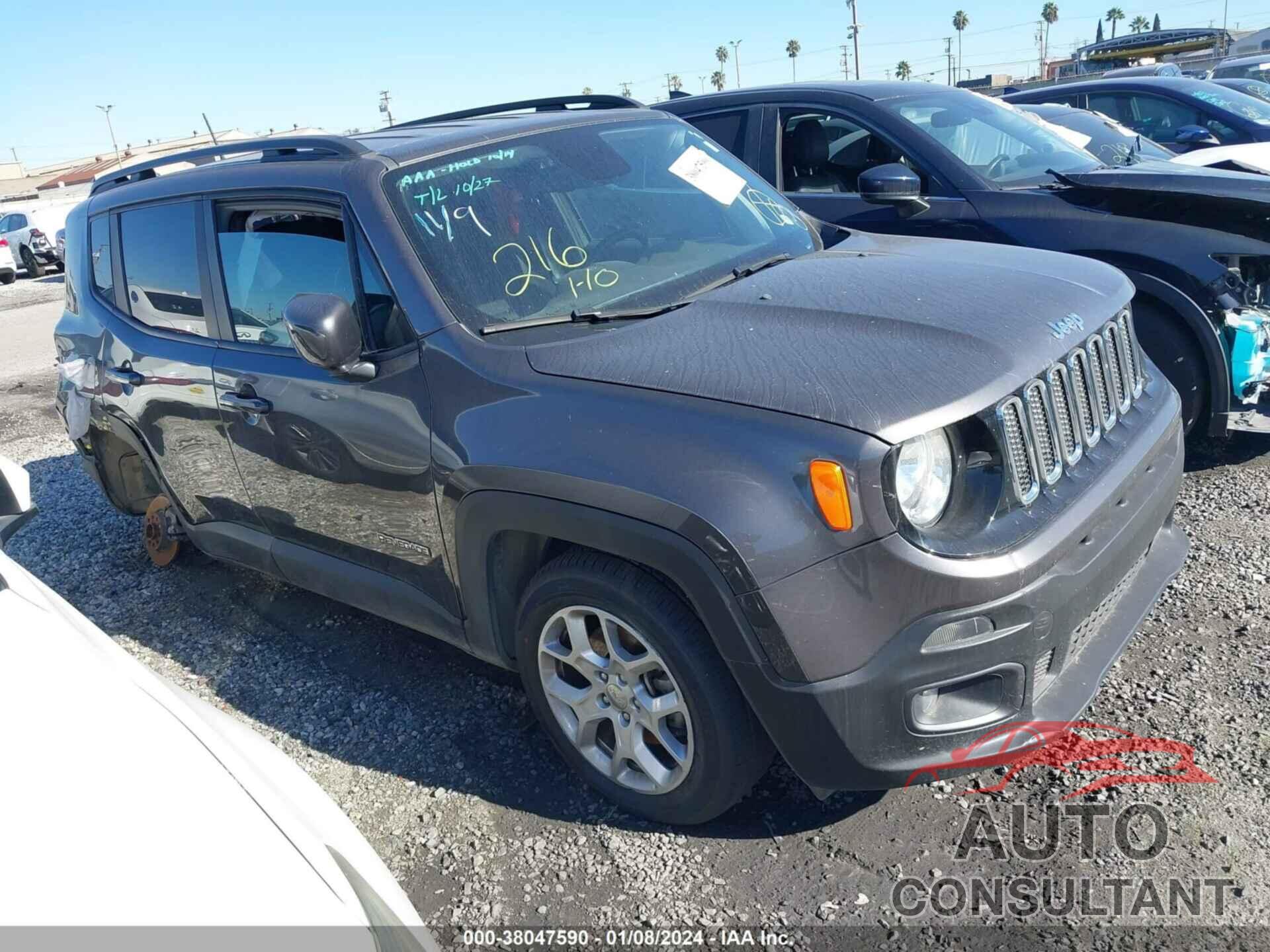 JEEP RENEGADE 2018 - ZACCJABB4JPJ10296