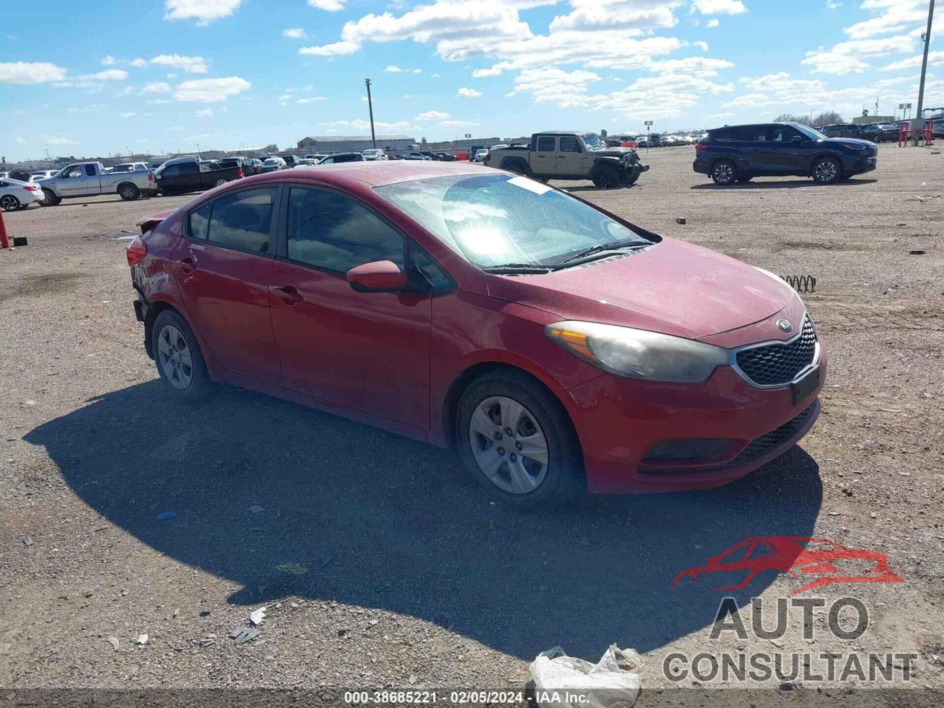 KIA FORTE 2016 - KNAFK4A63G5566002