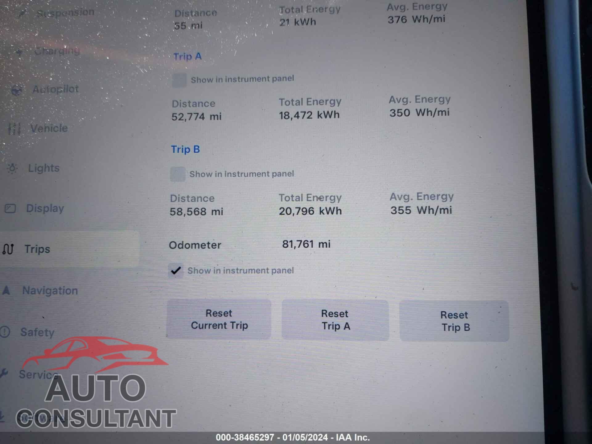 TESLA MODEL S 2018 - 5YJSA1E2XJF294855