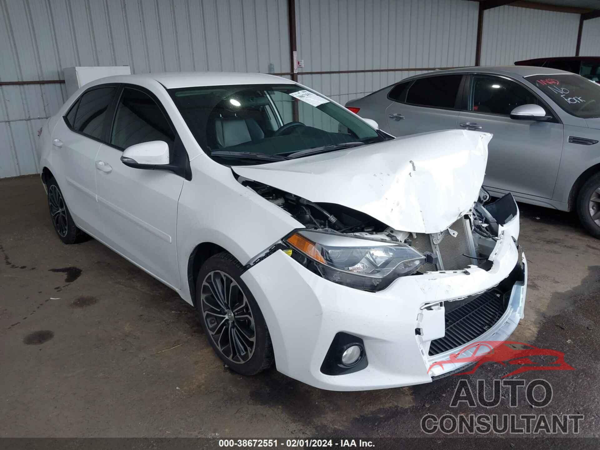 TOYOTA COROLLA 2016 - 5YFBURHE2GP376698