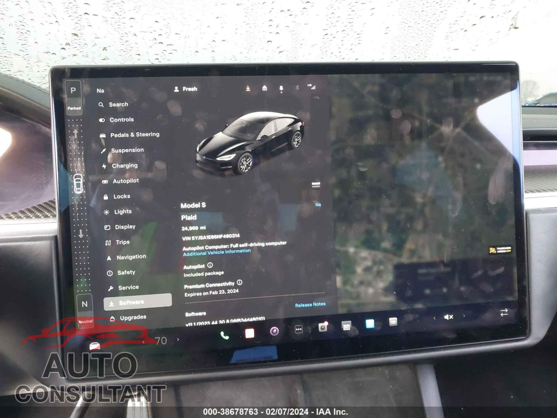 TESLA MODEL S 2022 - 5YJSA1E66NF460314