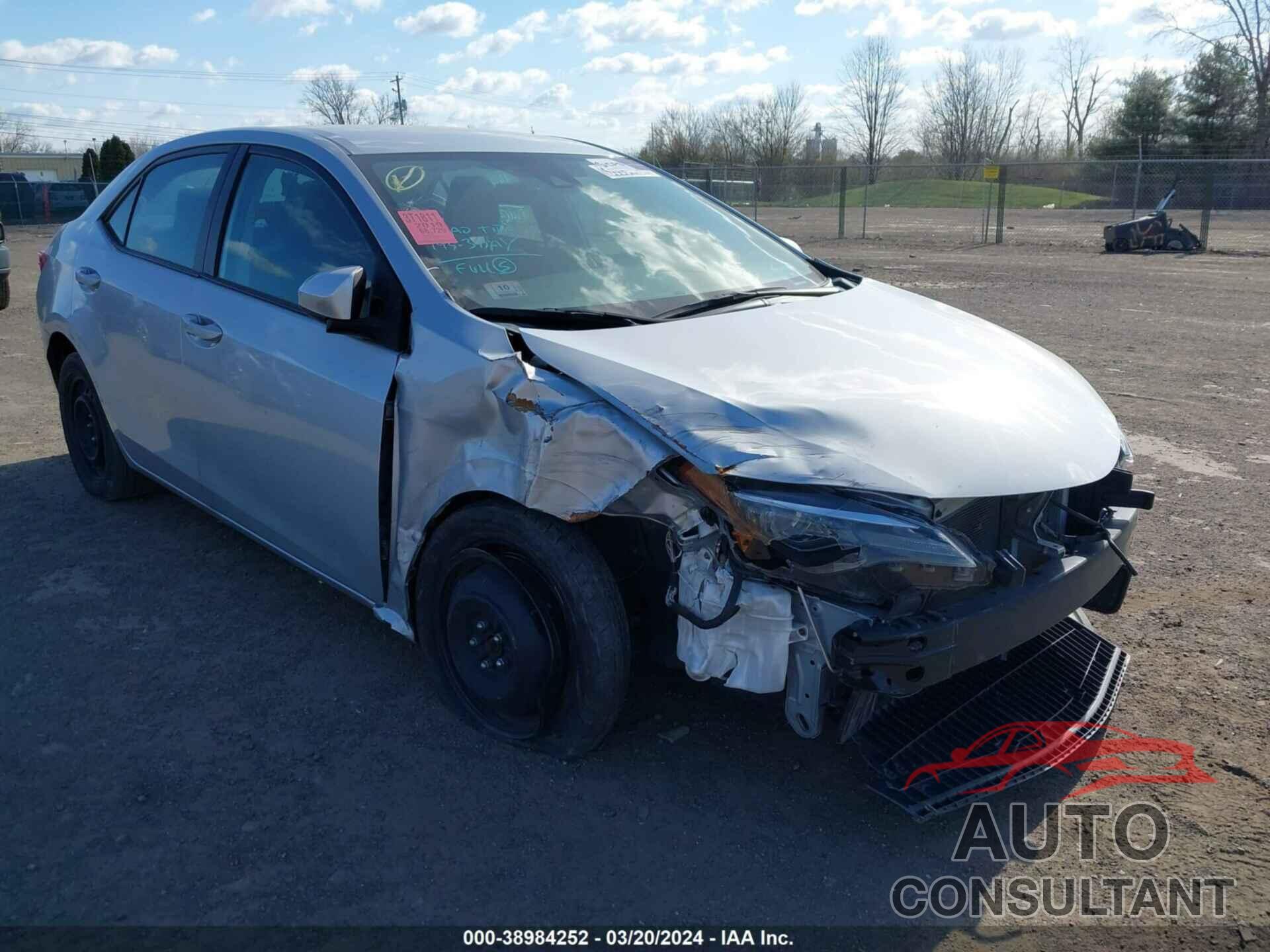 TOYOTA COROLLA 2019 - 2T1BURHE8KC182430