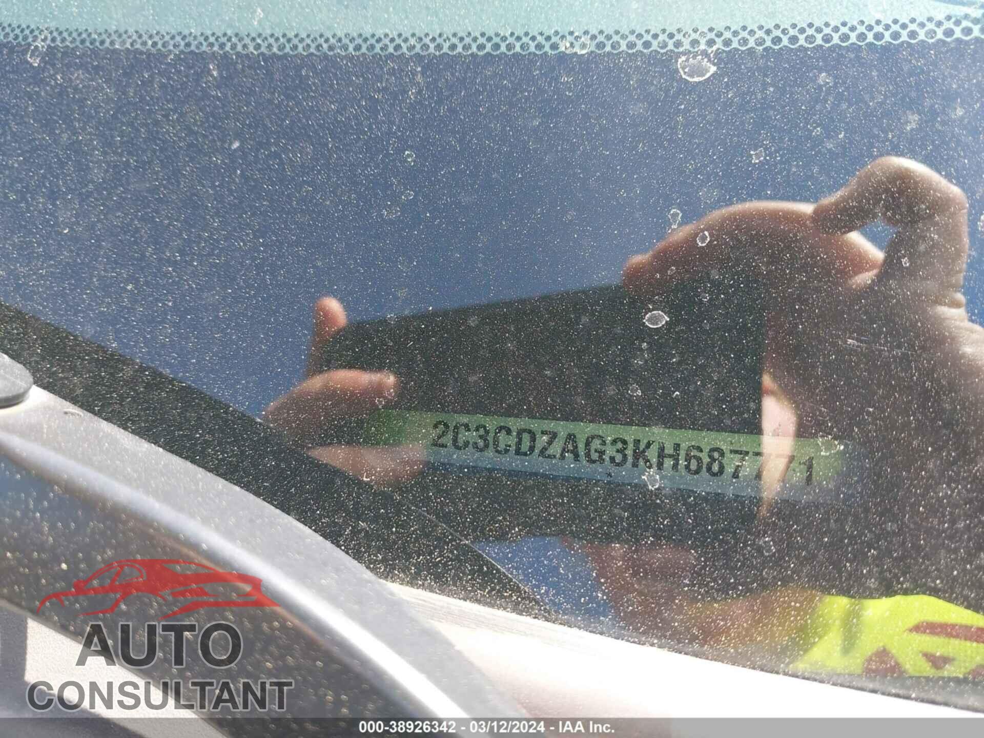 DODGE CHALLENGER 2019 - 2C3CDZAG3KH687771
