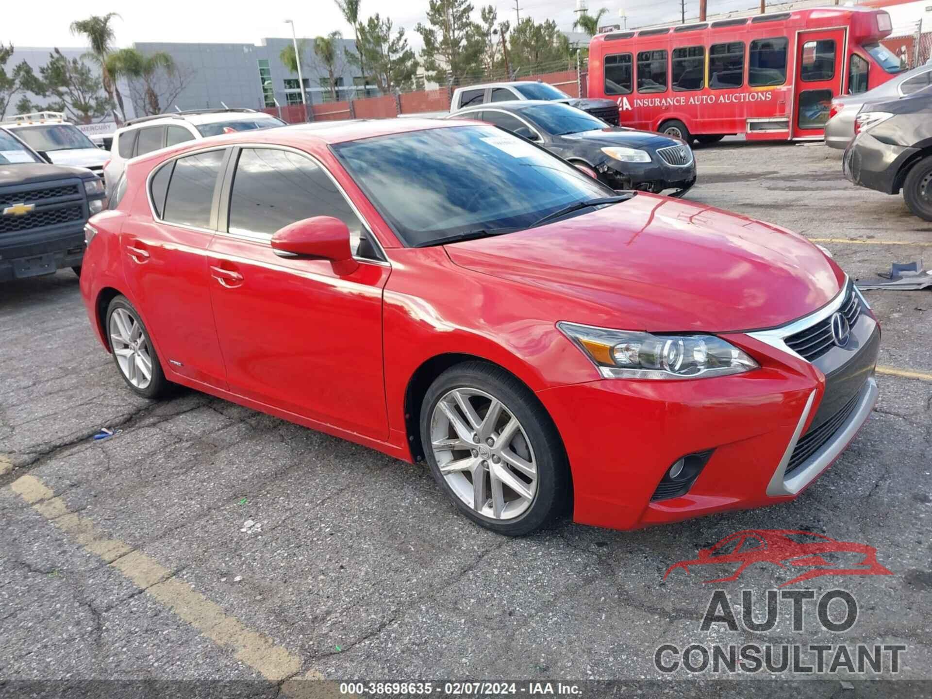 LEXUS CT 200H 2017 - JTHKD5BH0H2295662