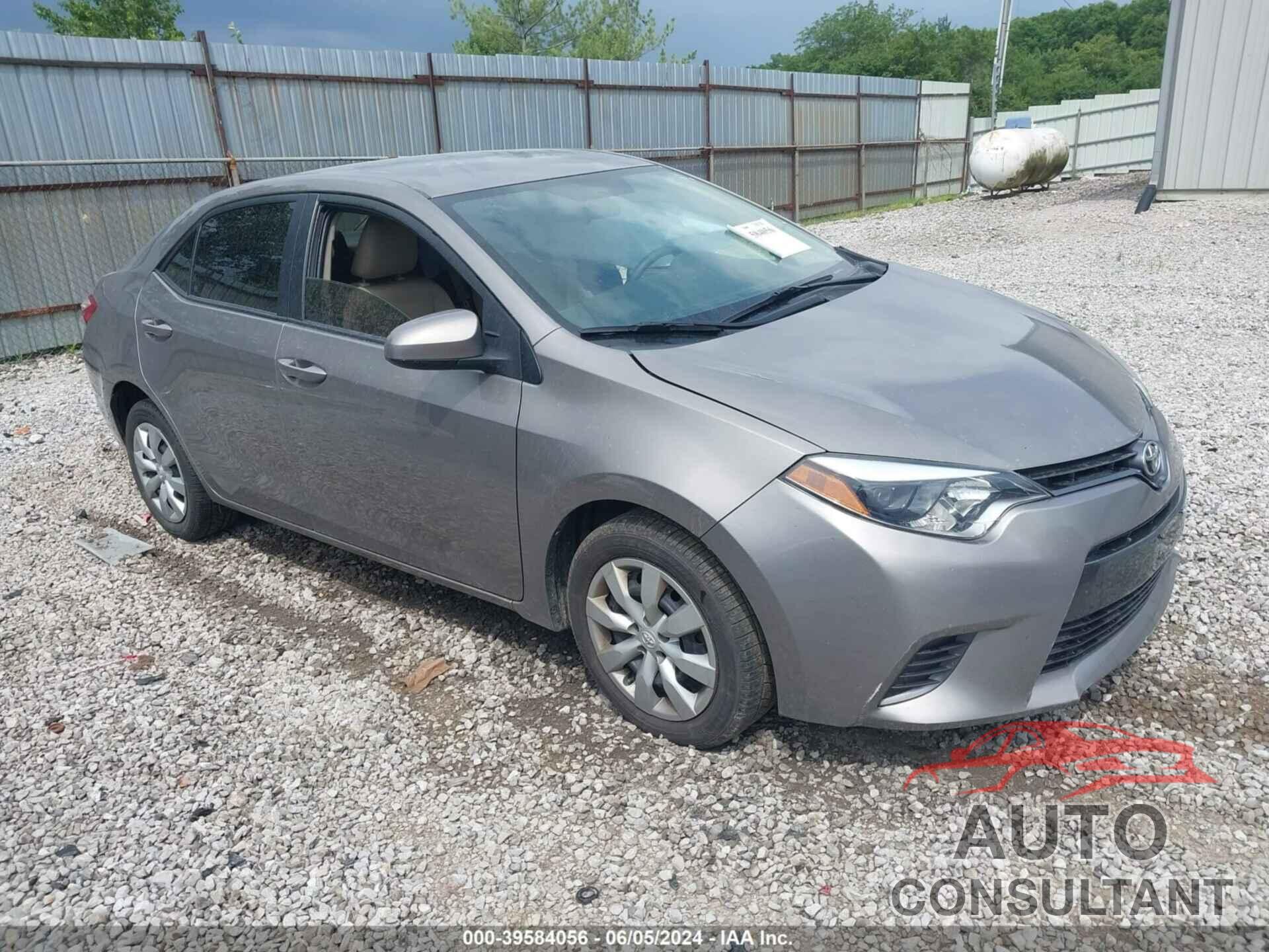 TOYOTA COROLLA 2016 - 2T1BURHEXGC743167