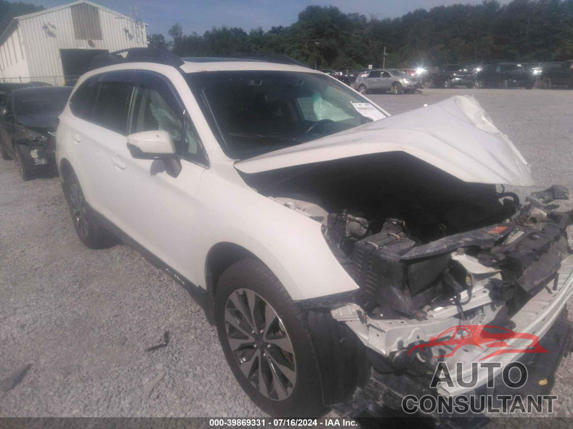 SUBARU OUTBACK 2016 - 4S4BSANC4G3205899
