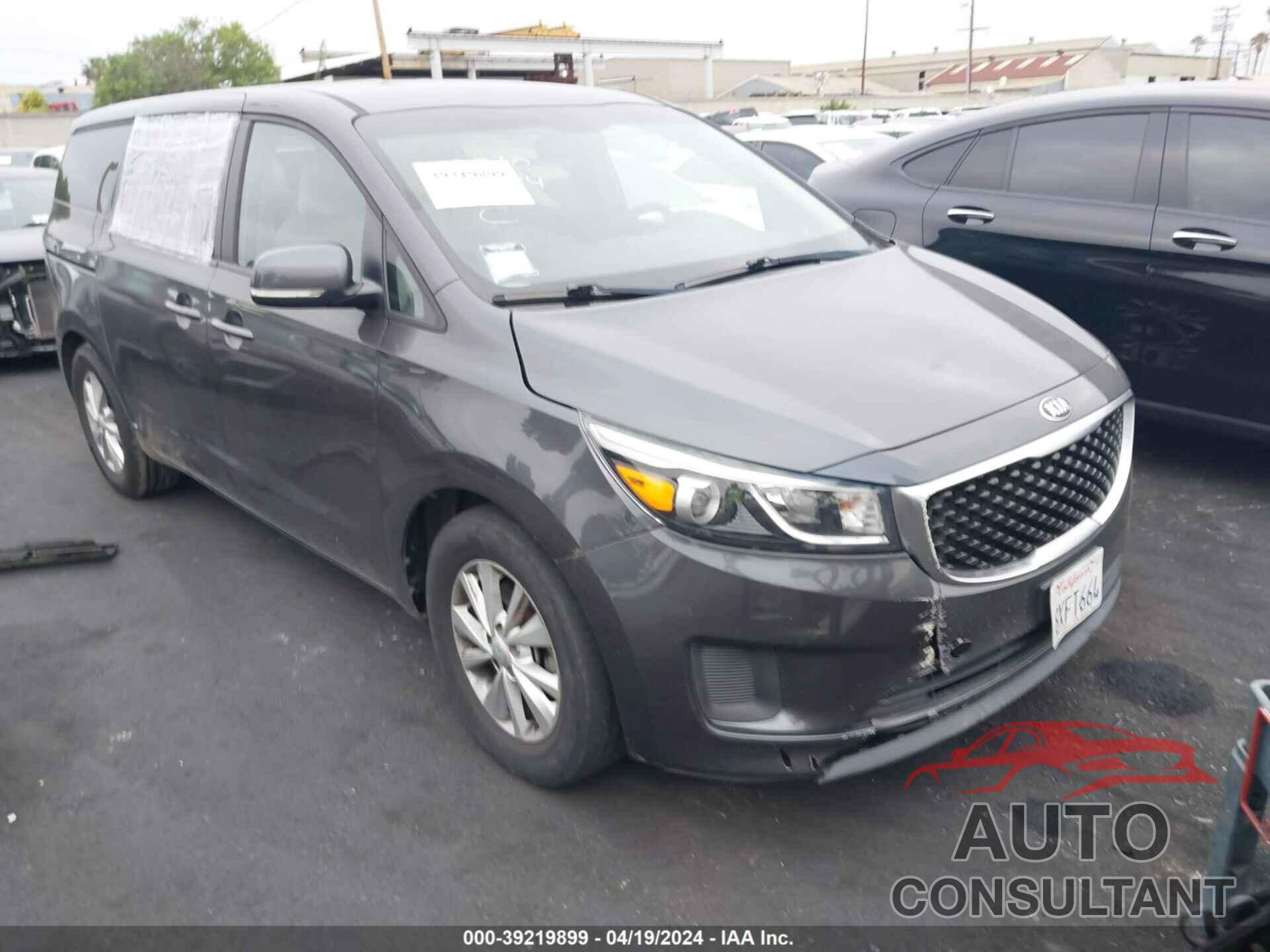 KIA SEDONA 2018 - KNDMB5C12J6374766