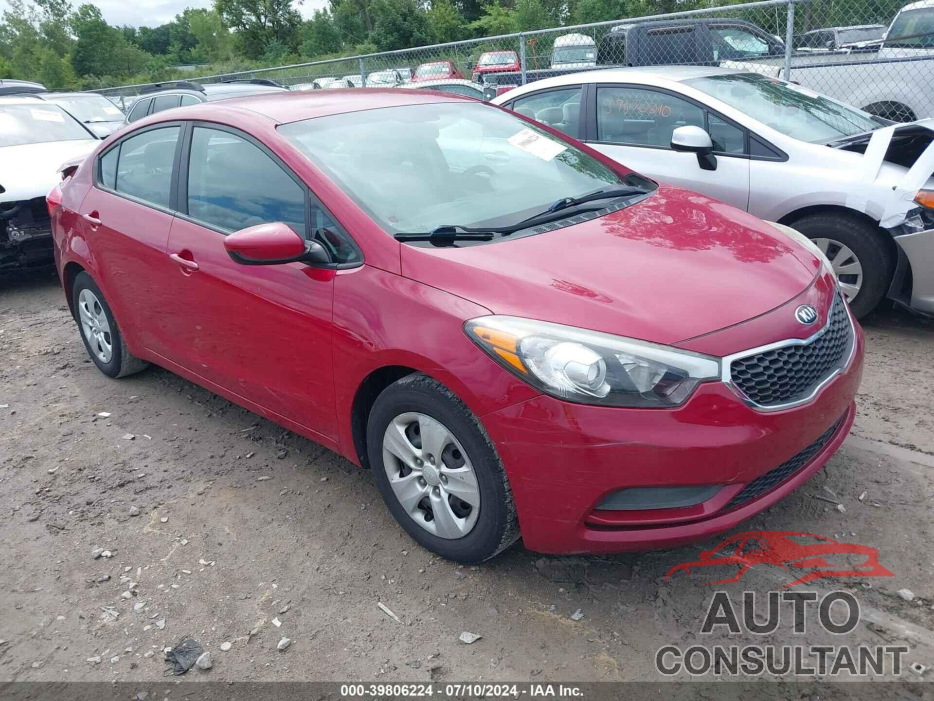 KIA FORTE 2016 - KNAFK4A62G5573555