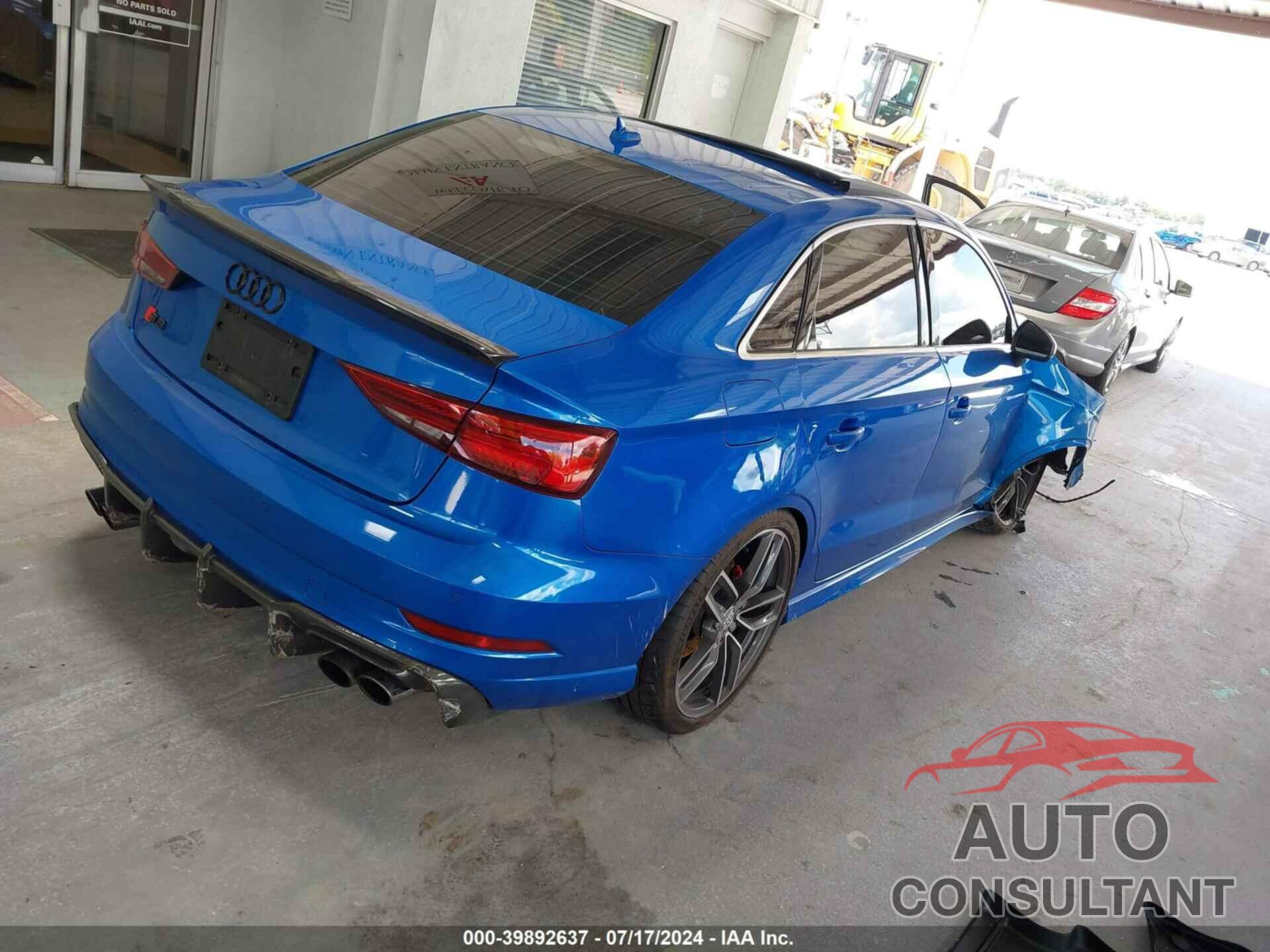 AUDI S3 2017 - WAUB1GFF0H1050507