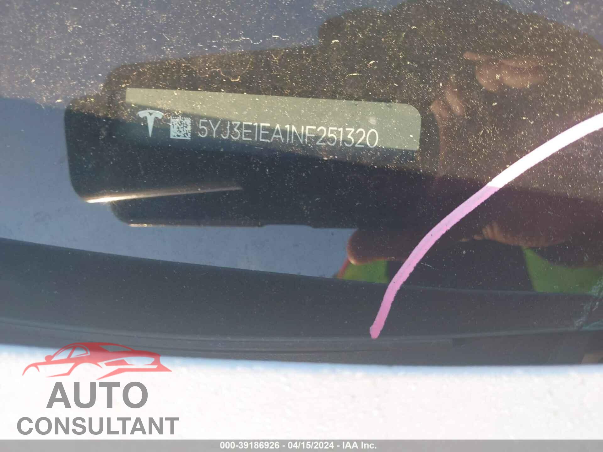 TESLA MODEL 3 2022 - 5YJ3E1EA1NF251320