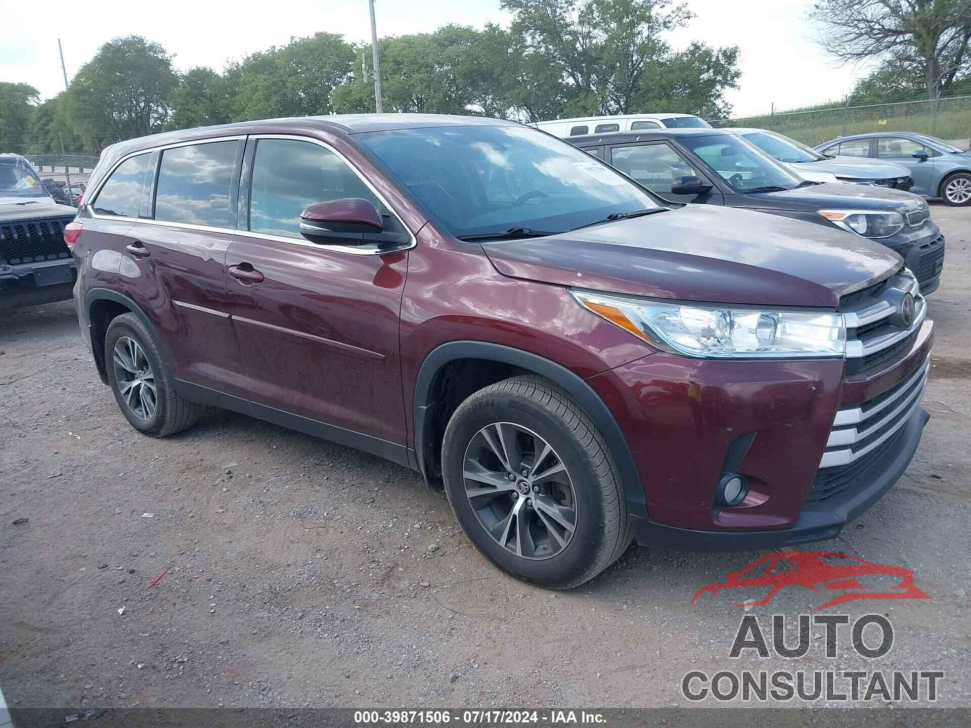 TOYOTA HIGHLANDER 2019 - 5TDBZRFH4KS942942