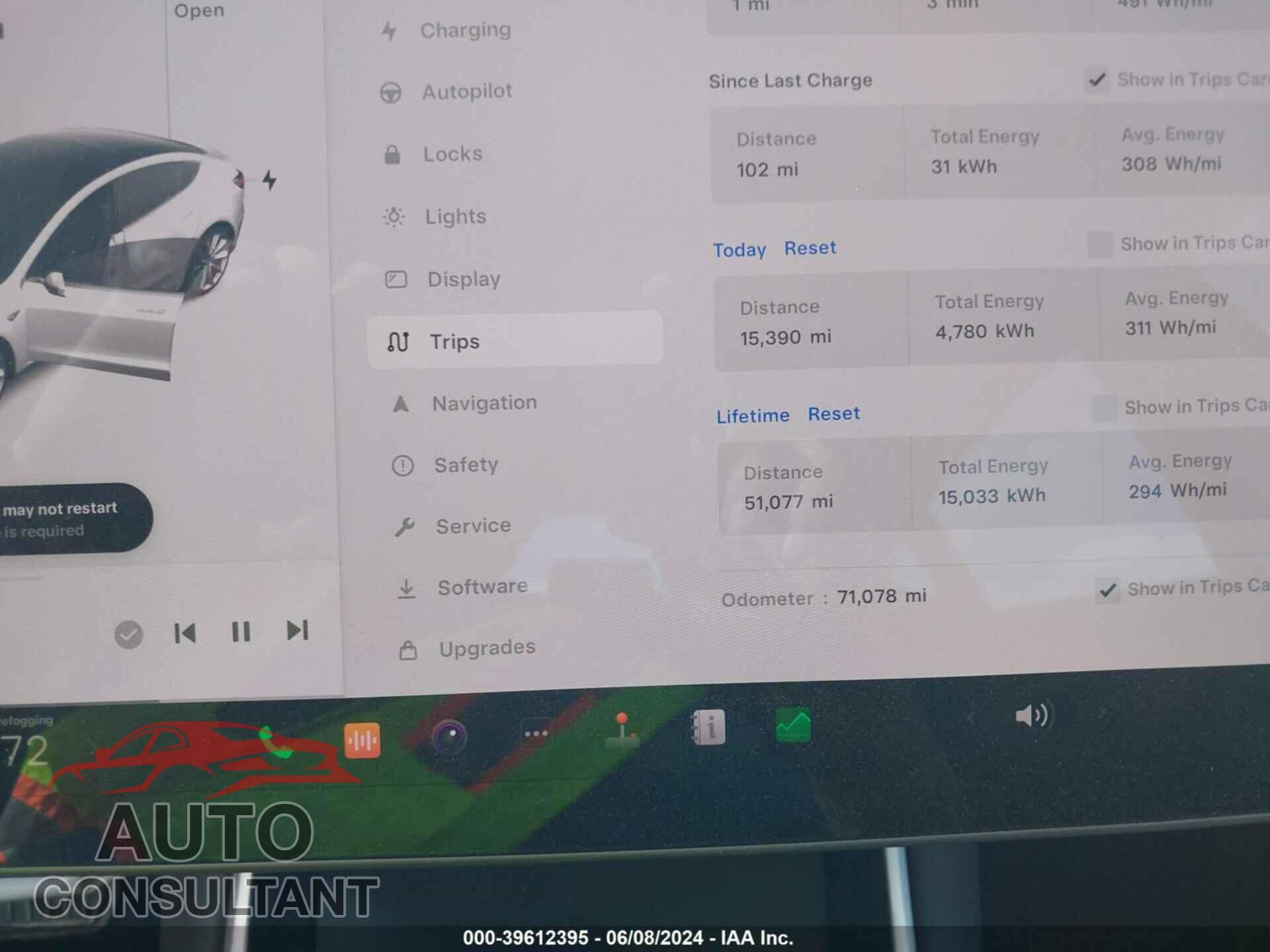 TESLA MODEL 3 2019 - 5YJ3E1EB0KF530164