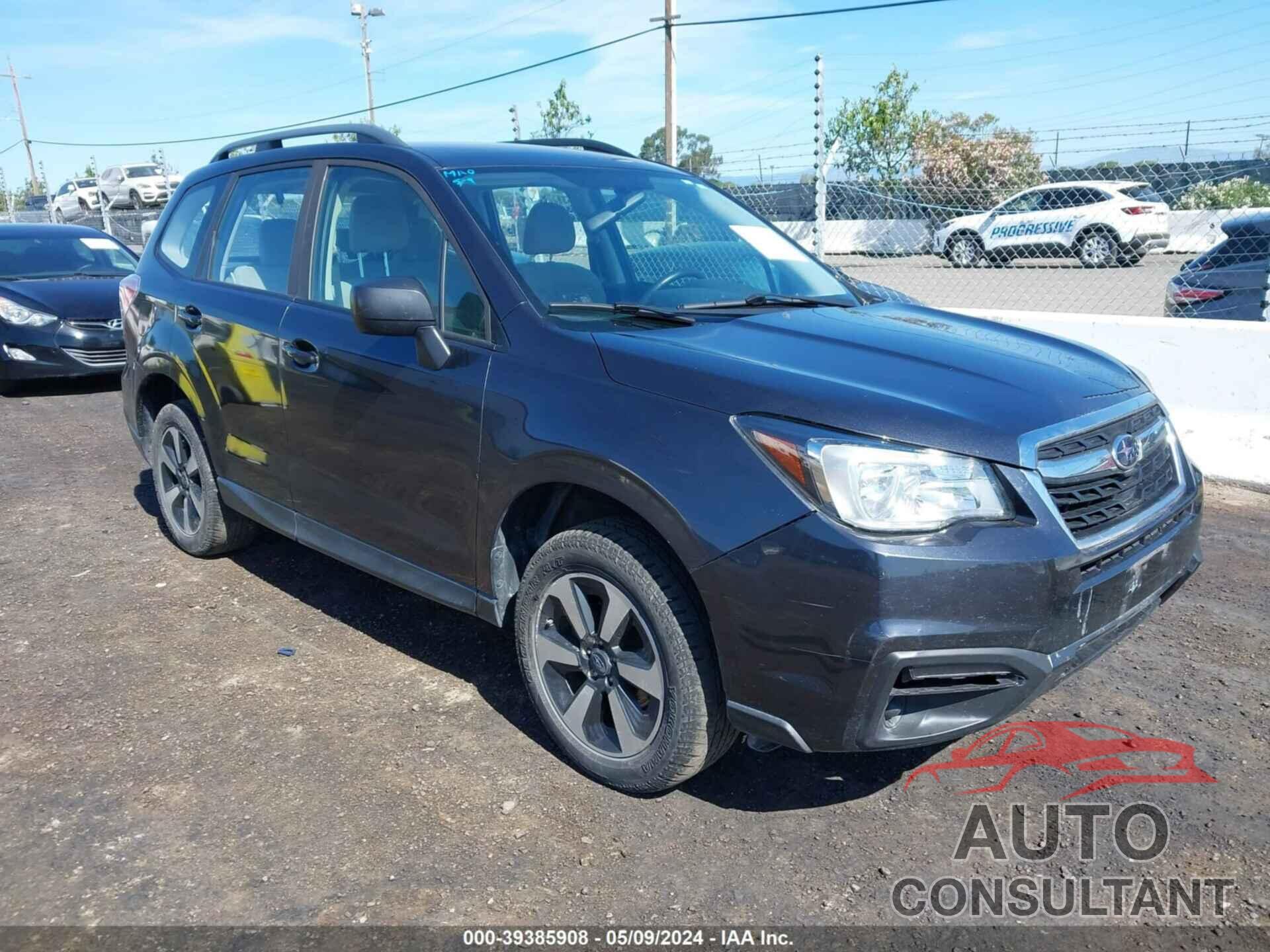 SUBARU FORESTER 2018 - JF2SJABC9JH526683