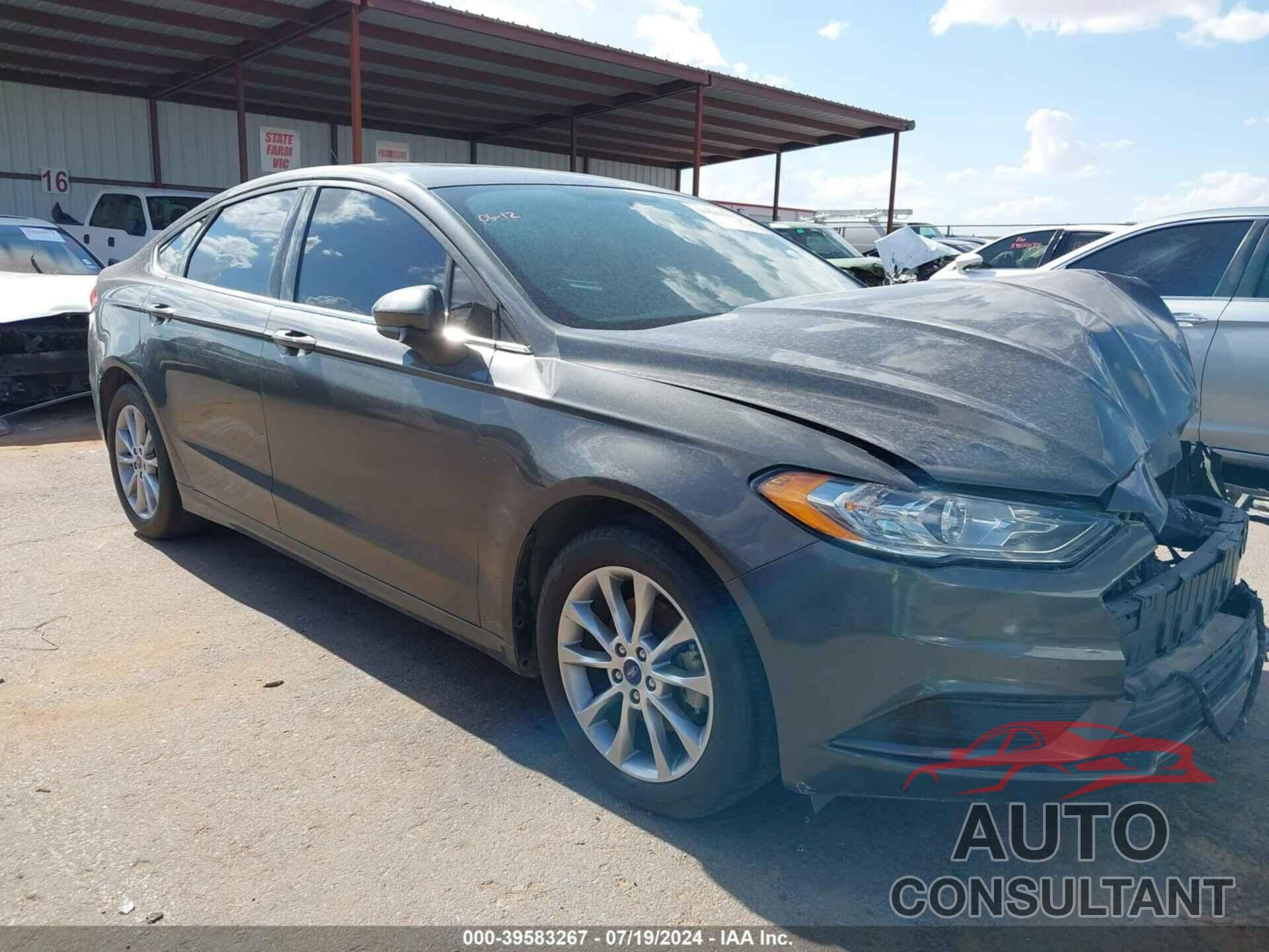 FORD FUSION 2017 - 3FA6P0H7XHR125175