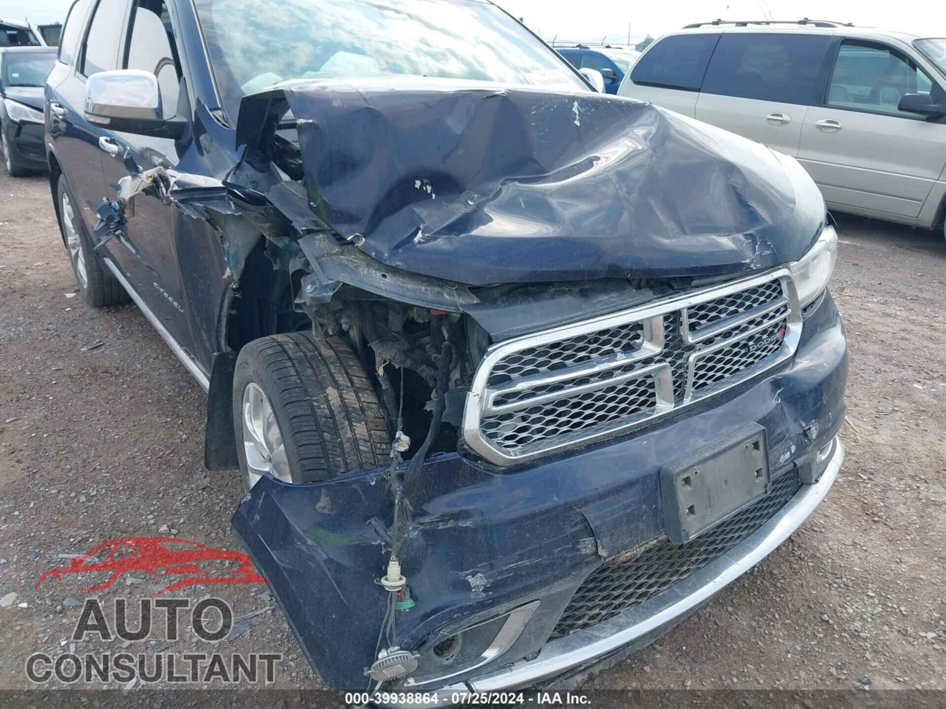 DODGE DURANGO 2017 - 1C4SDJET8HC945536