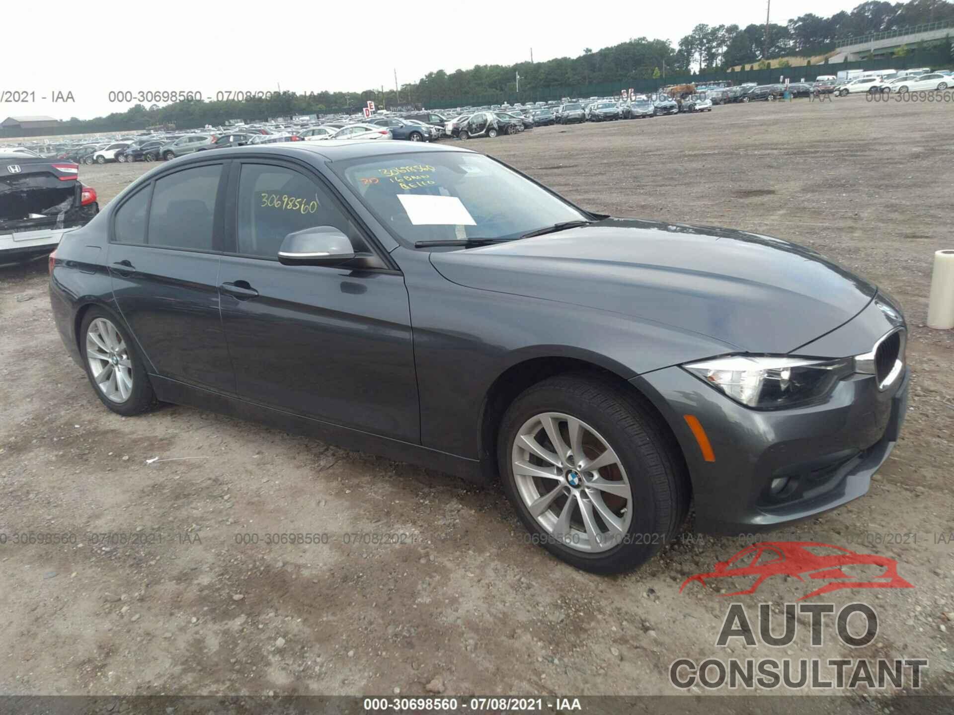 BMW 3 SERIES 2016 - WBA8A3C53GK690203