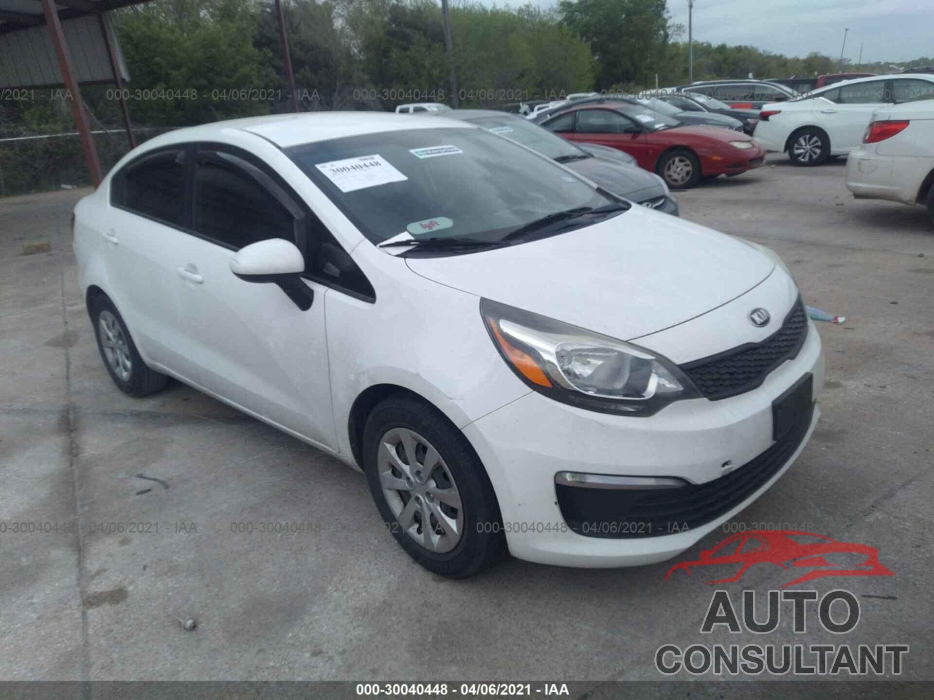 KIA RIO 2016 - KNADM4A35G6562339
