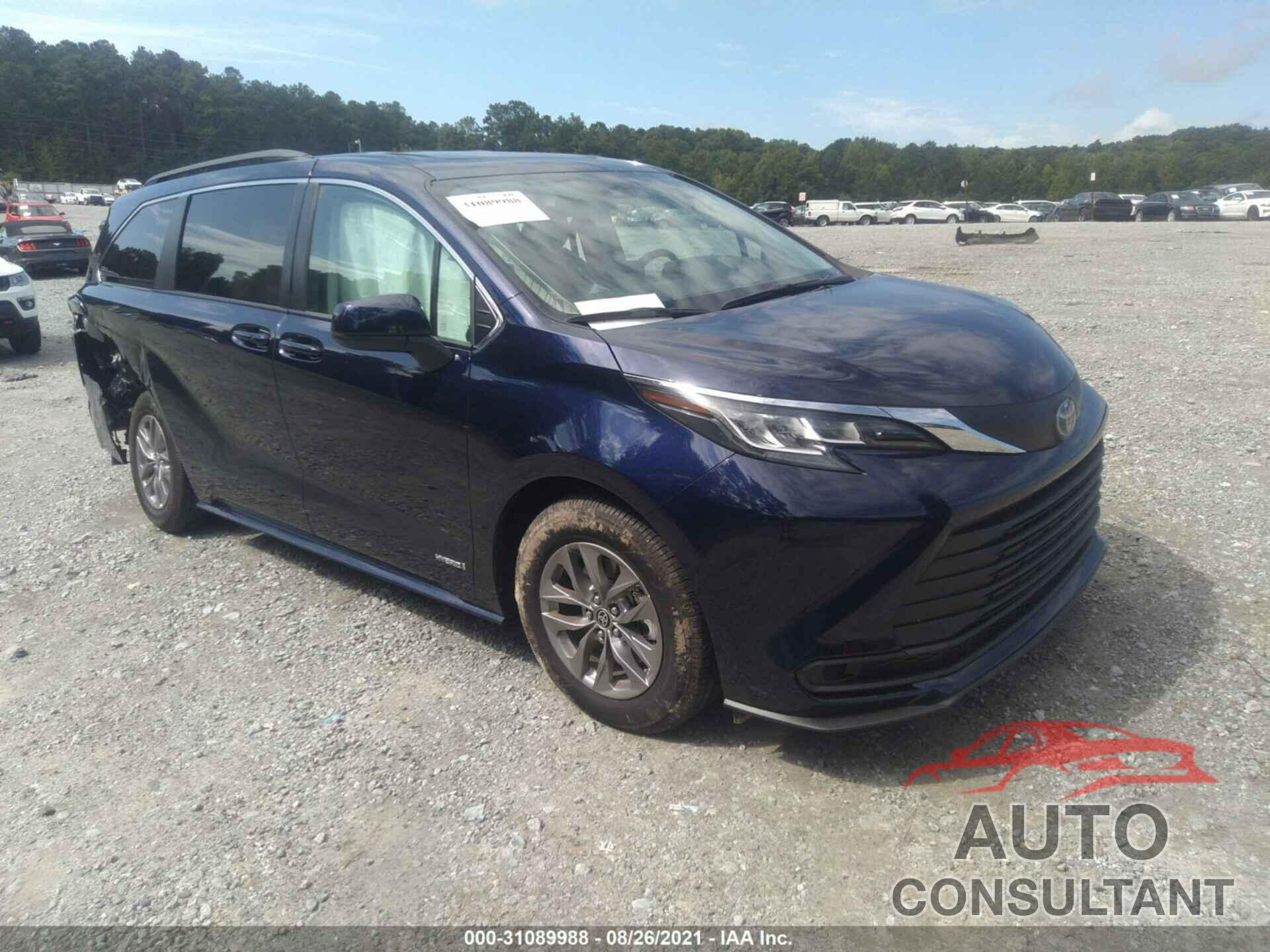 TOYOTA SIENNA 2021 - 5TDBSKFC3MS020553