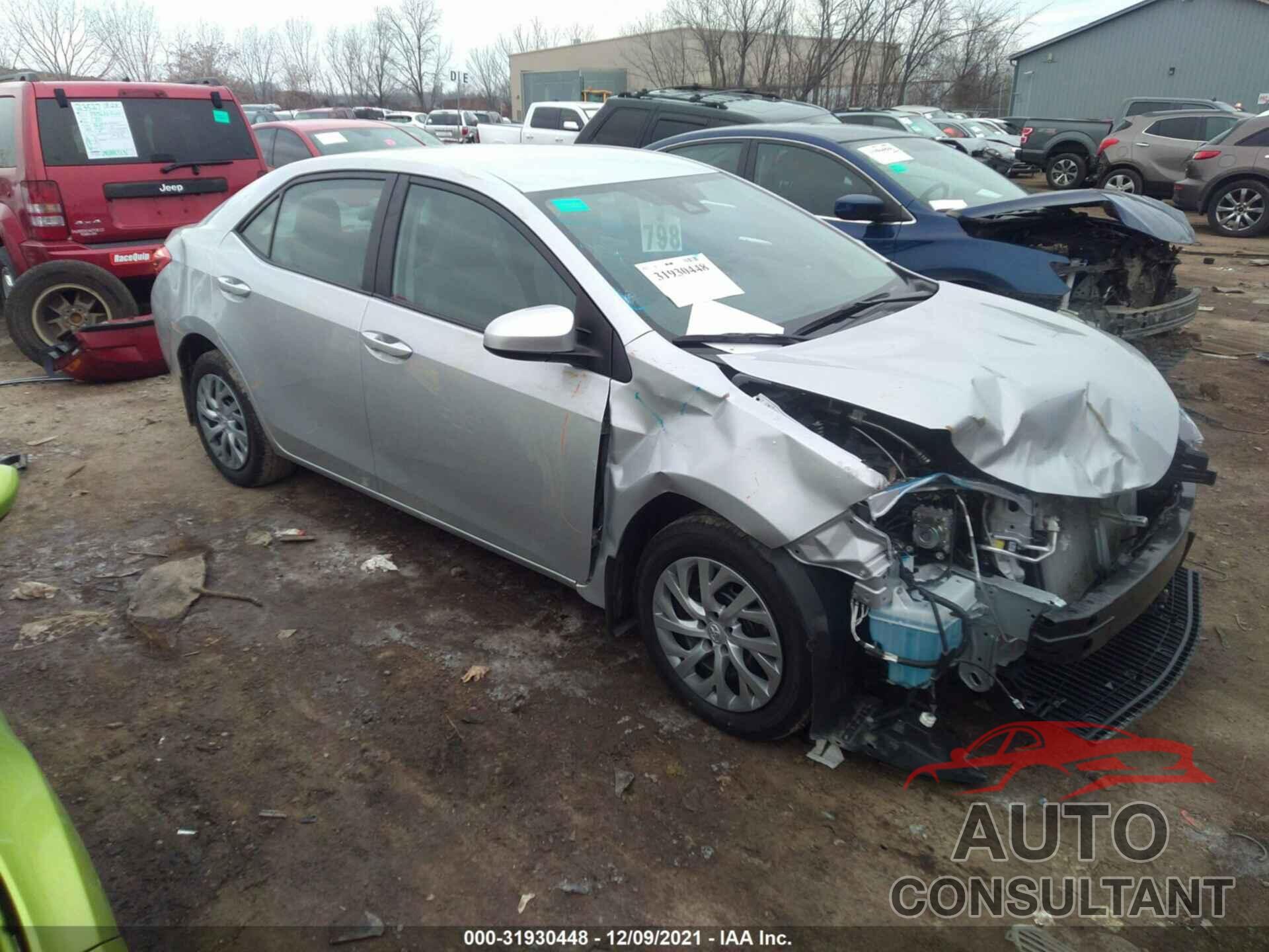 TOYOTA COROLLA 2018 - 2T1BURHE9JC101238