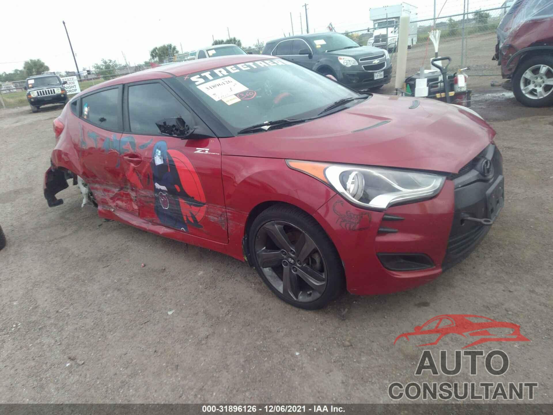 HYUNDAI VELOSTER 2016 - KMHTC6ADXGU298290