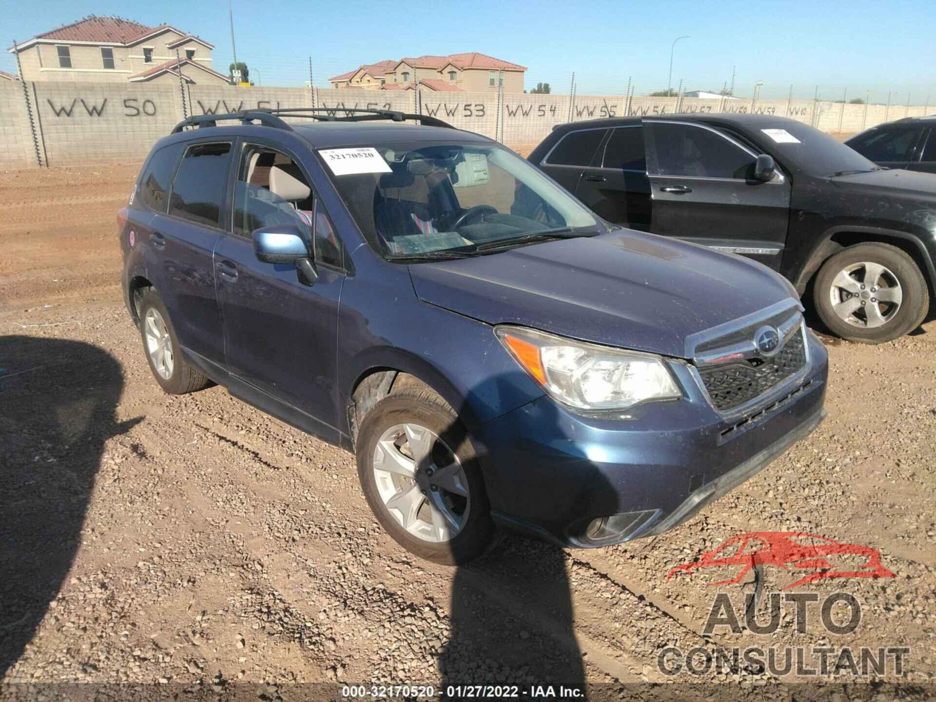 SUBARU FORESTER 2016 - JF2SJAFC5GH474875