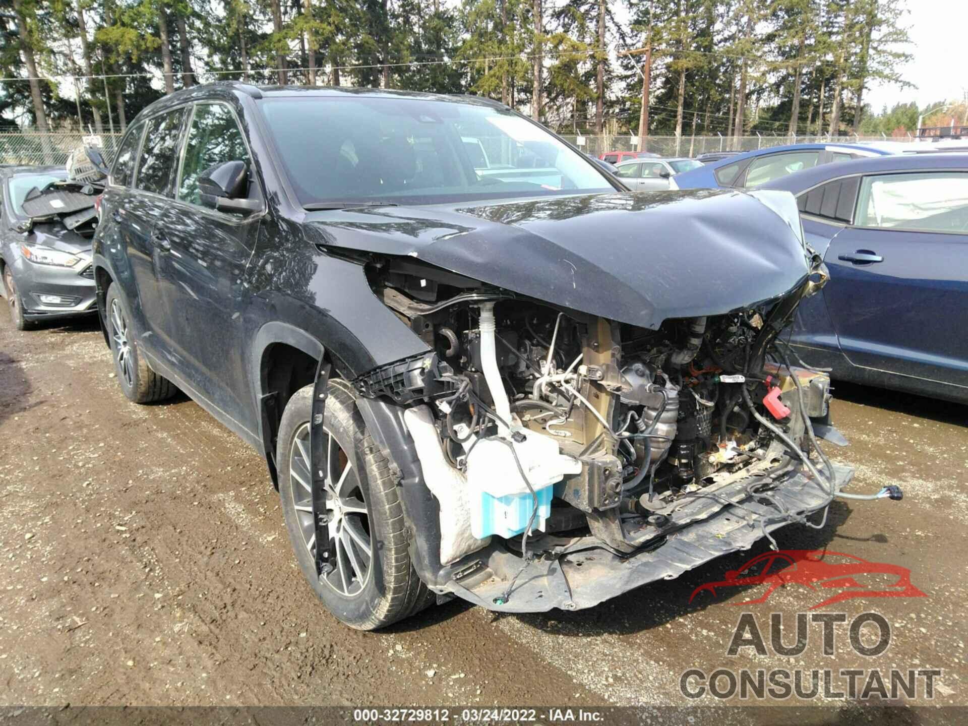 TOYOTA HIGHLANDER 2017 - 5TDJZRFH3HS397028