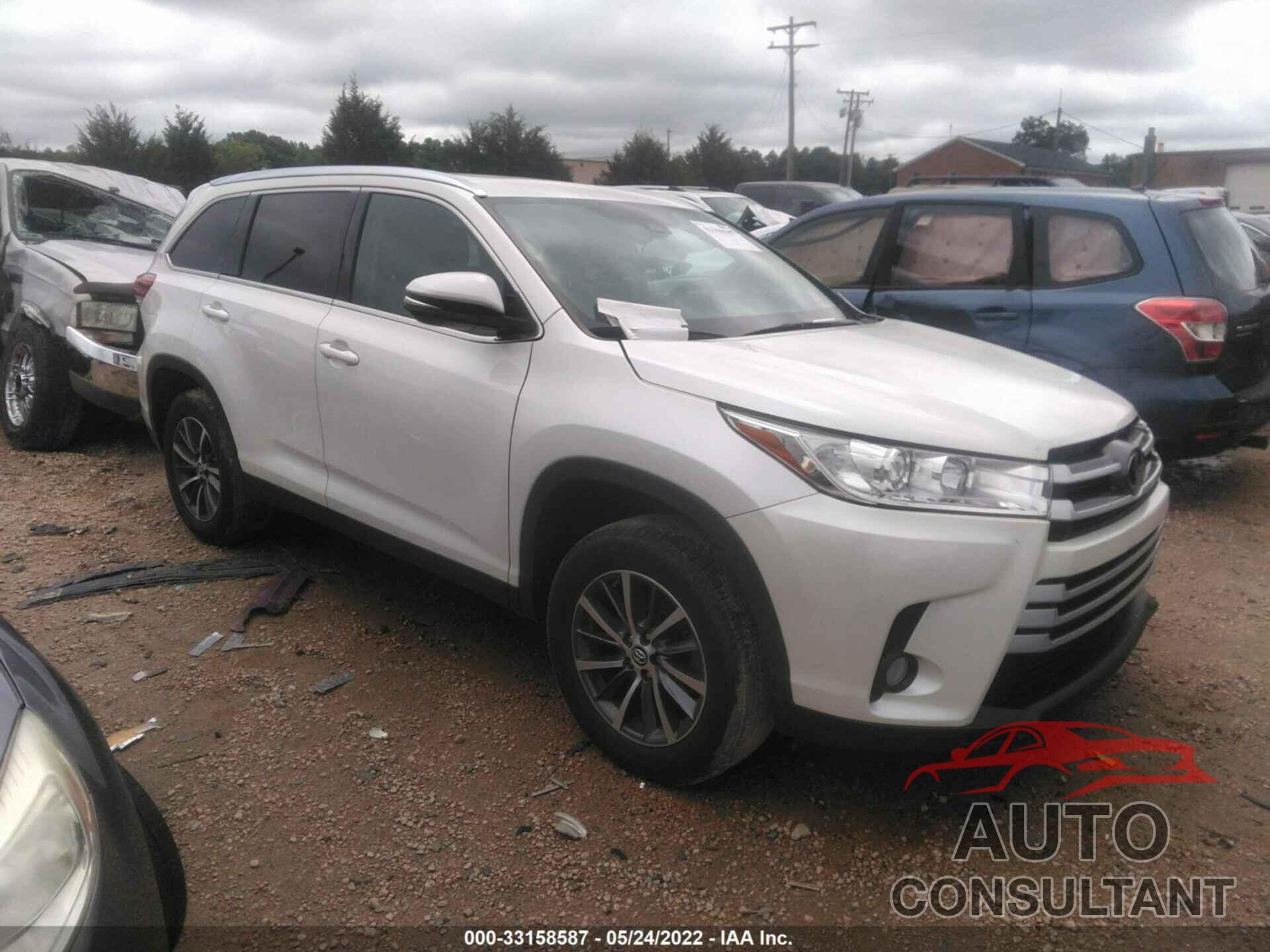 TOYOTA HIGHLANDER 2019 - 5TDKZRFH5KS346447