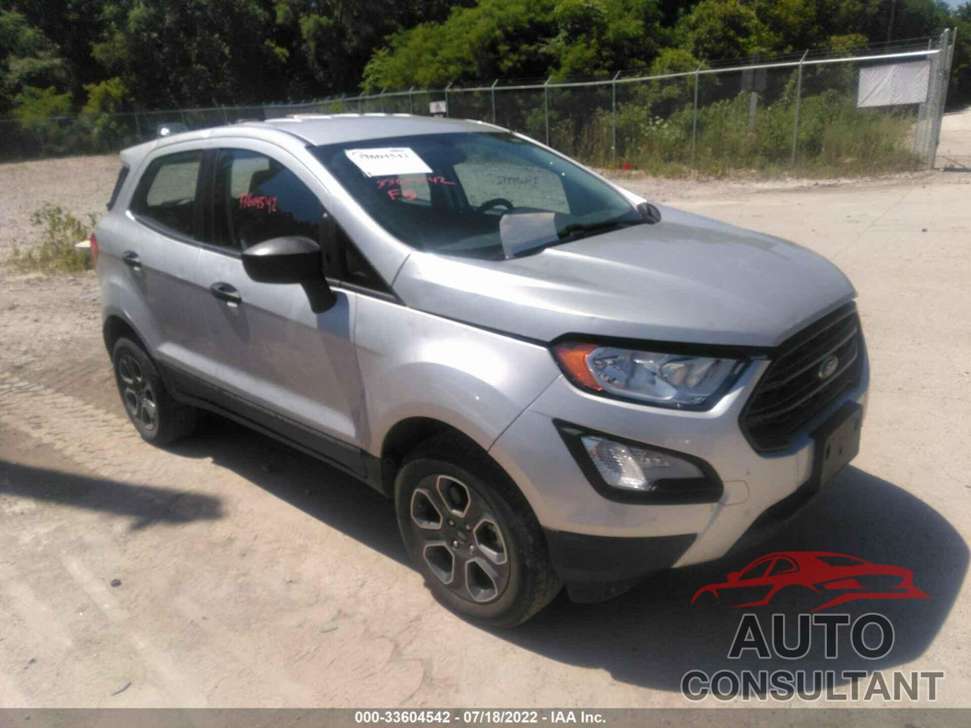 FORD ECOSPORT 2020 - MAJ6S3FL6LC327728