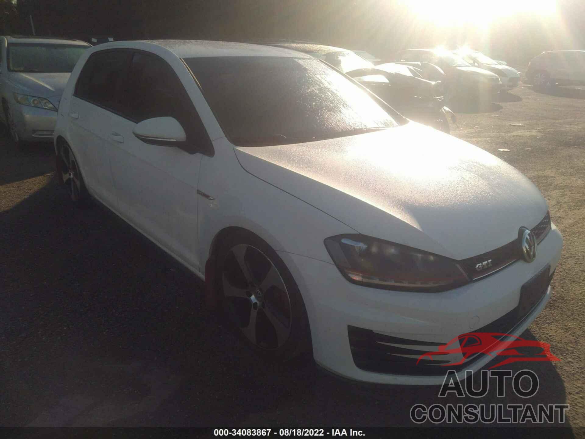 VOLKSWAGEN GOLF GTI 2016 - 3VW5T7AU6GM008325