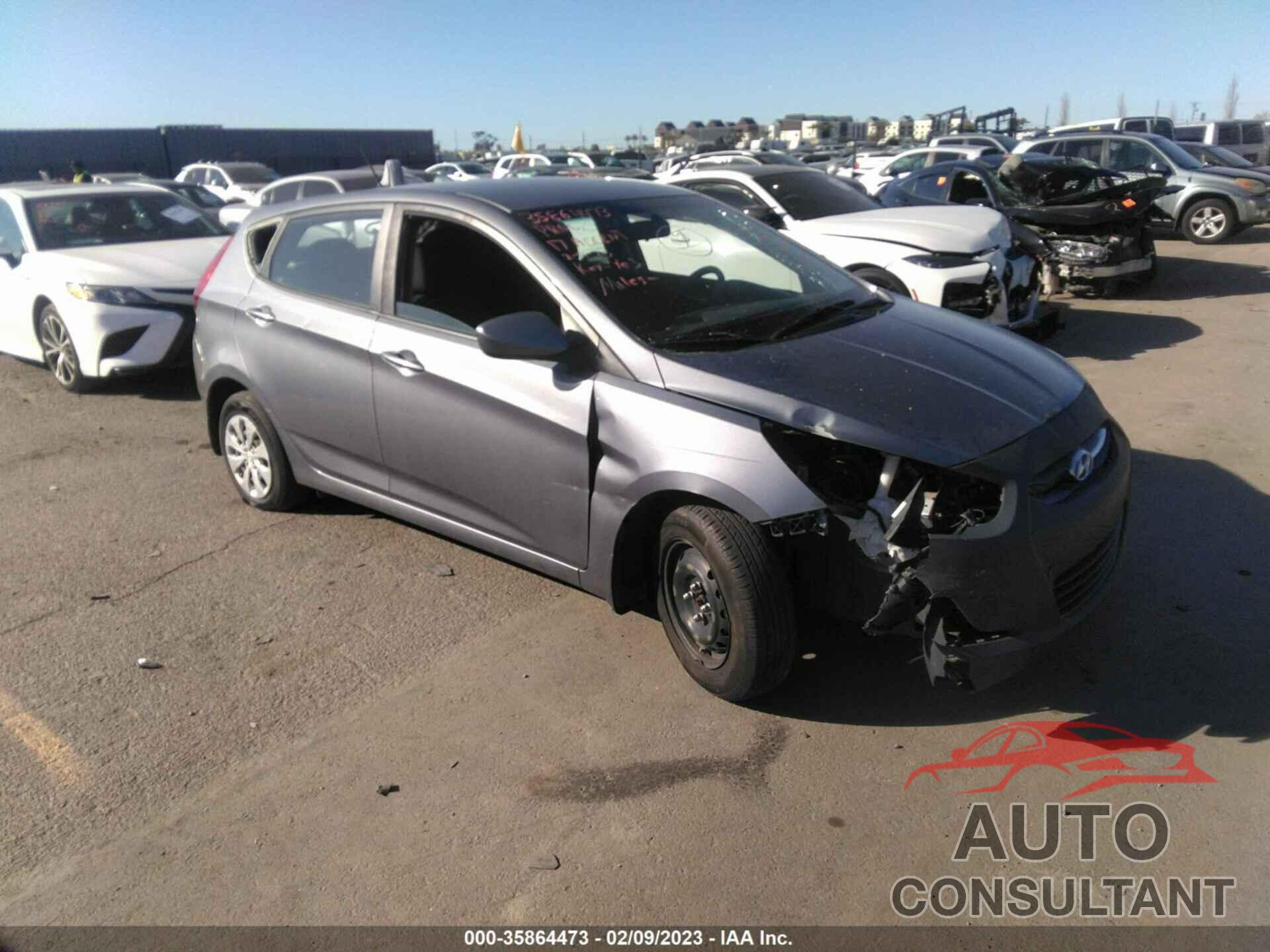 HYUNDAI ACCENT 2017 - KMHCT5AE1HU334002