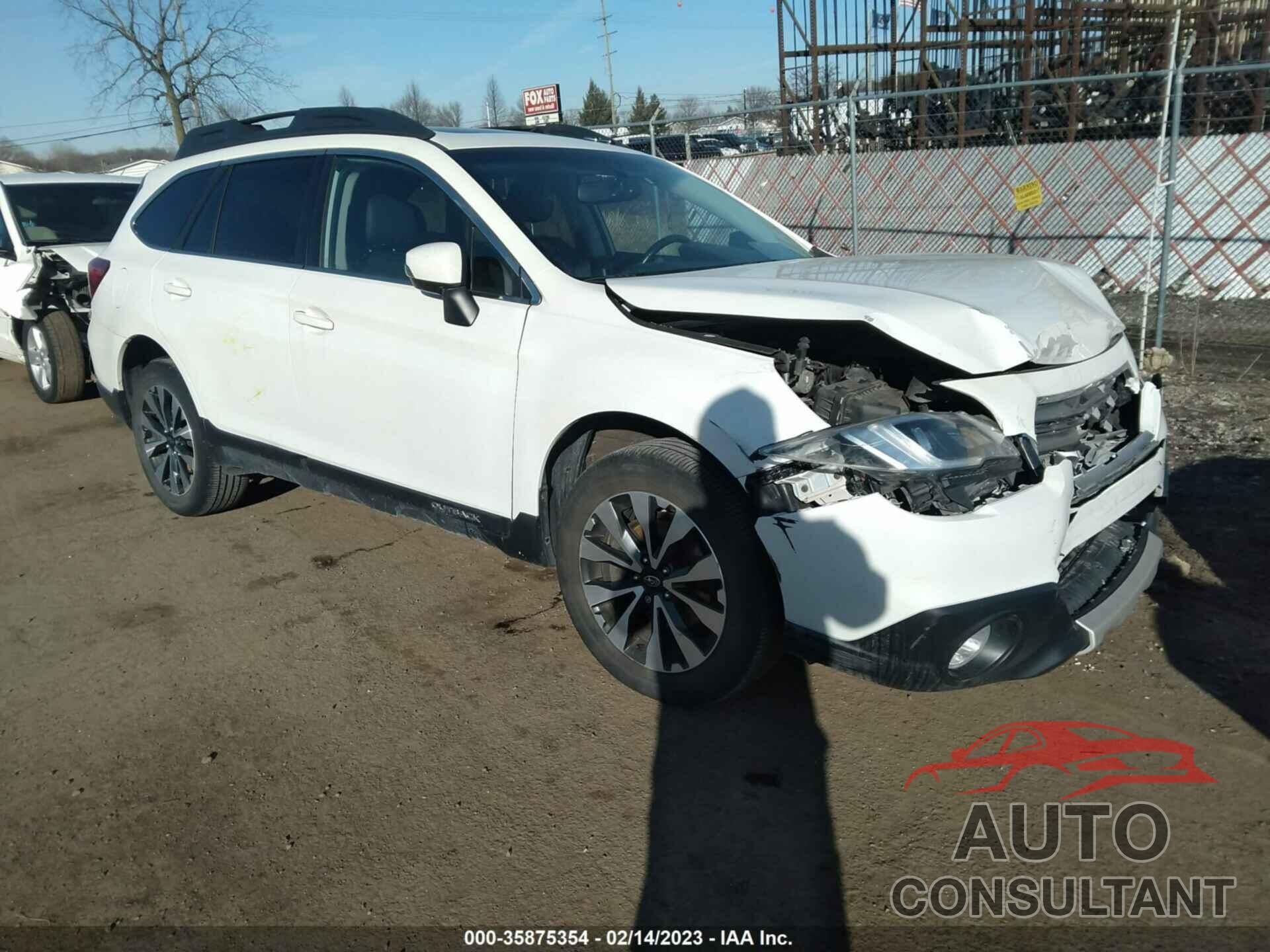 SUBARU OUTBACK 2015 - 4S4BSBLCXF3215585