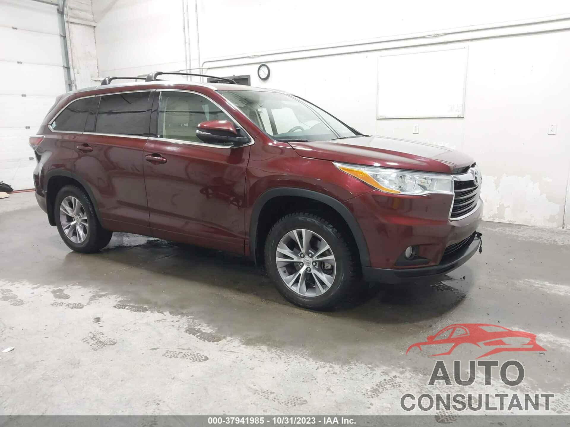 TOYOTA HIGHLANDER 2015 - 5TDJKRFH4FS220716