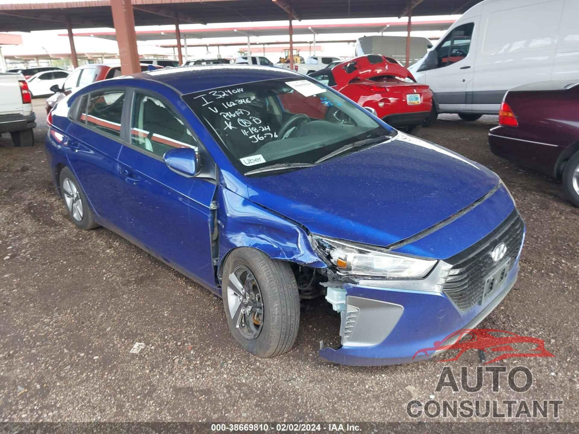 HYUNDAI IONIQ 2019 - KMHC65LC2KU162346