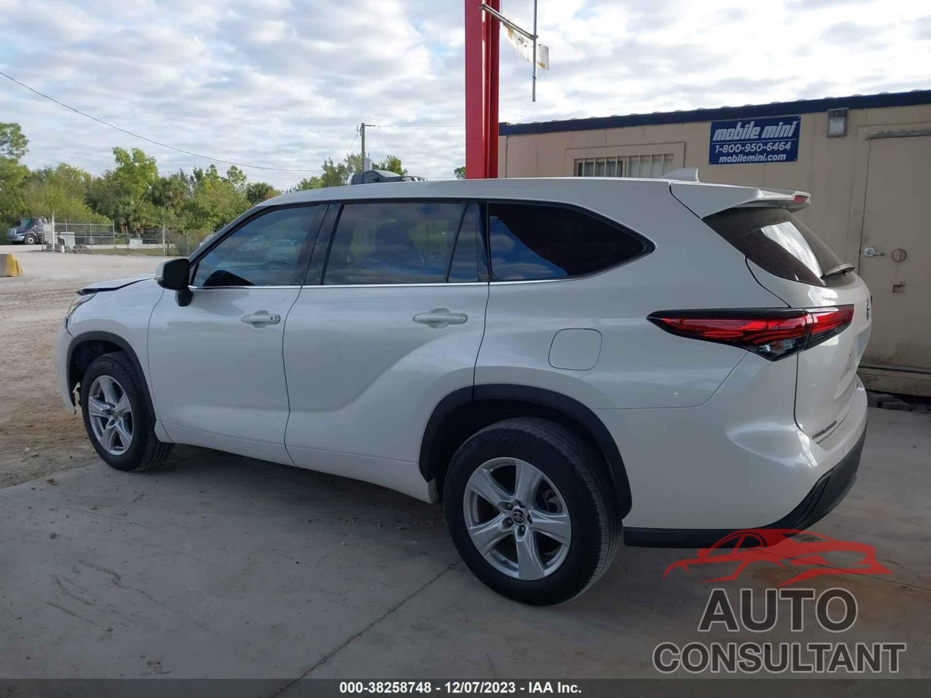 TOYOTA HIGHLANDER 2021 - 5TDZZRAH1MS528347