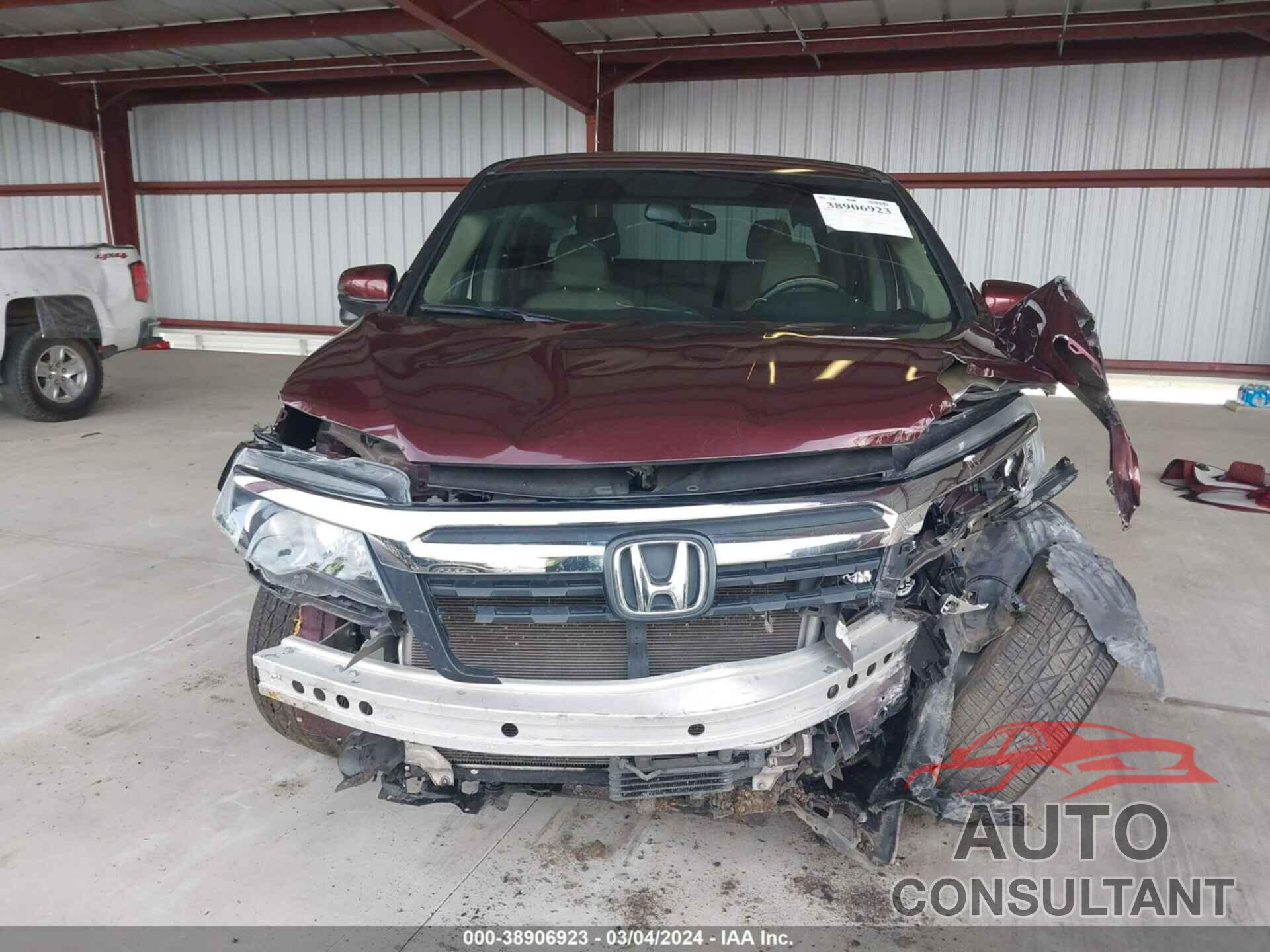 HONDA RIDGELINE 2017 - 5FPYK3F69HB004336