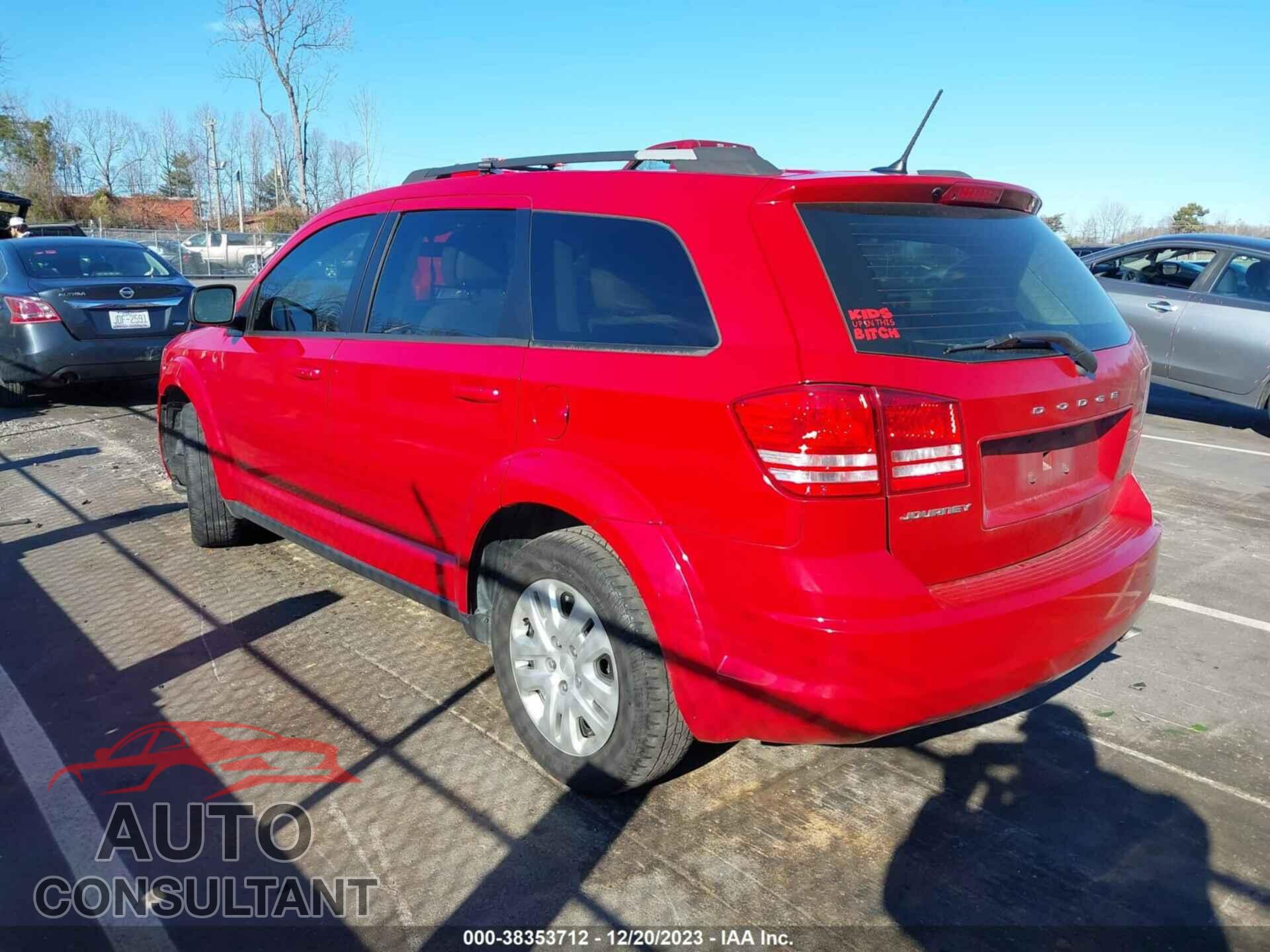 DODGE JOURNEY 2017 - 3C4PDCAB5HT604954