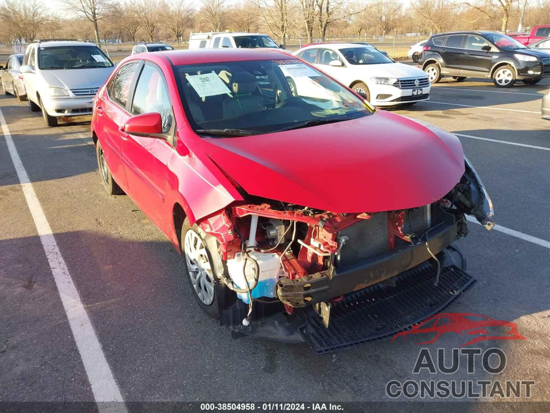 TOYOTA COROLLA 2018 - 2T1BURHE6JC009973