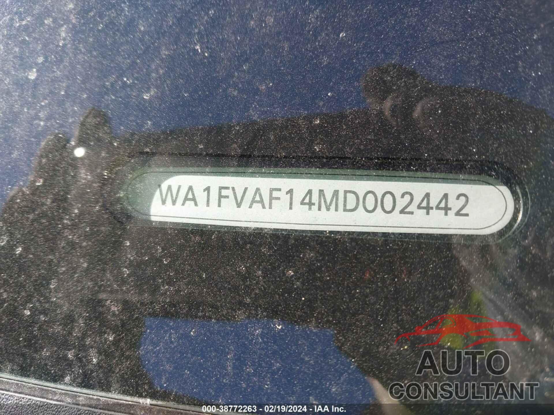 AUDI Q8 2021 - WA1FVAF14MD002442