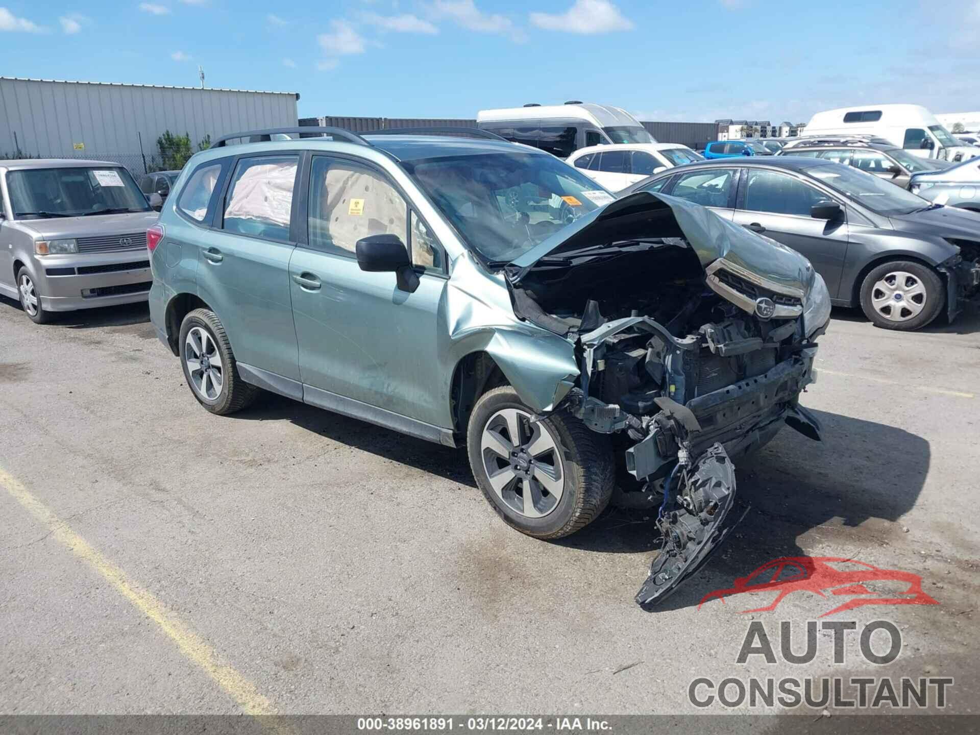 SUBARU FORESTER 2018 - JF2SJABC0JH443627