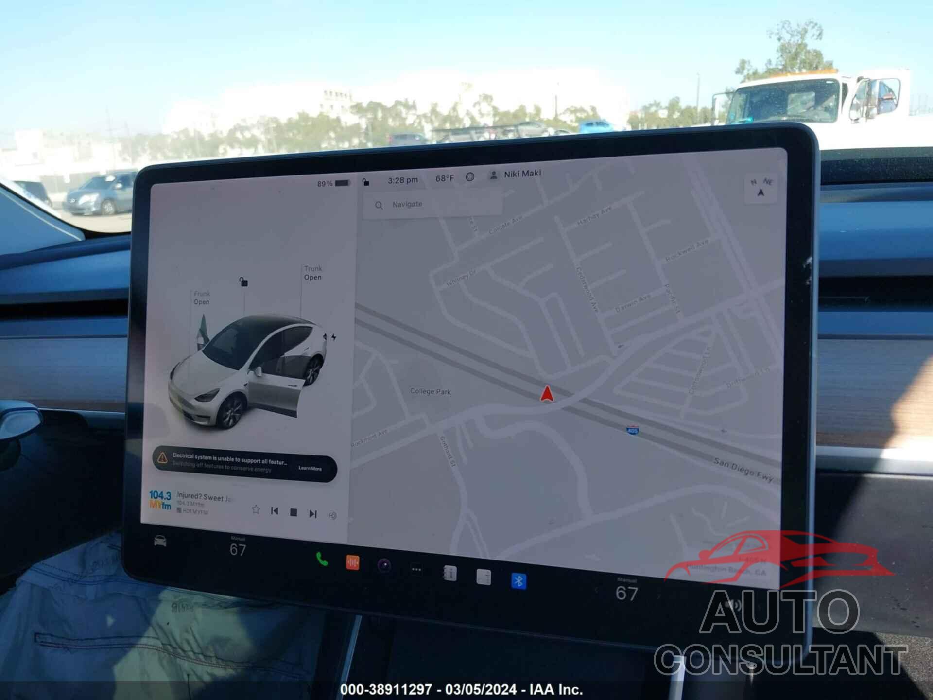 TESLA MODEL Y 2020 - 5YJYGDEE5LF032099