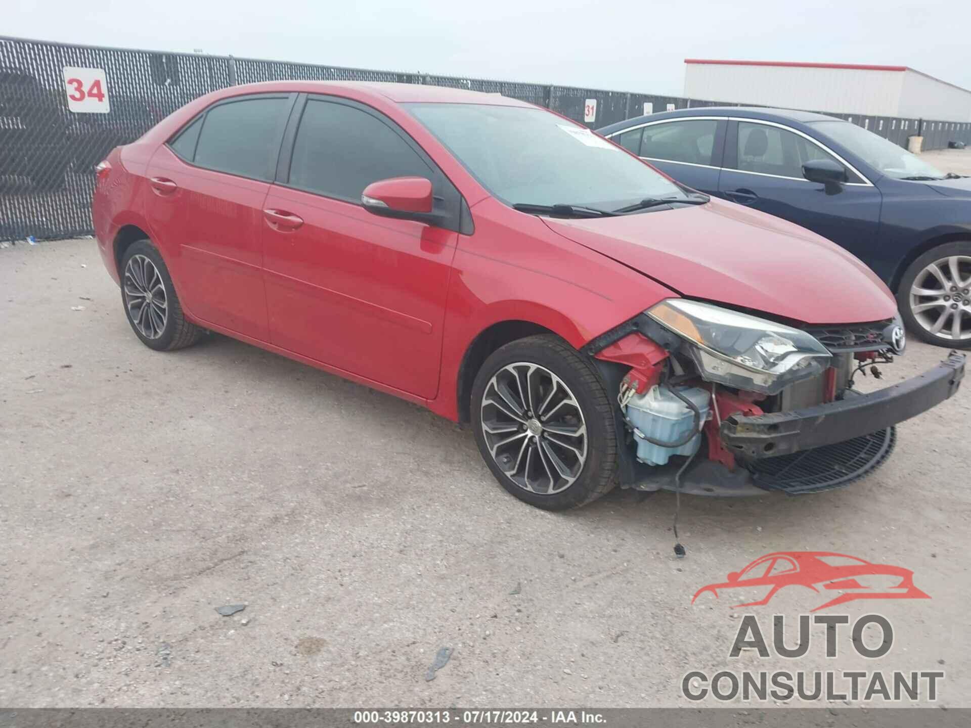 TOYOTA COROLLA 2016 - 2T1BURHE6GC554998
