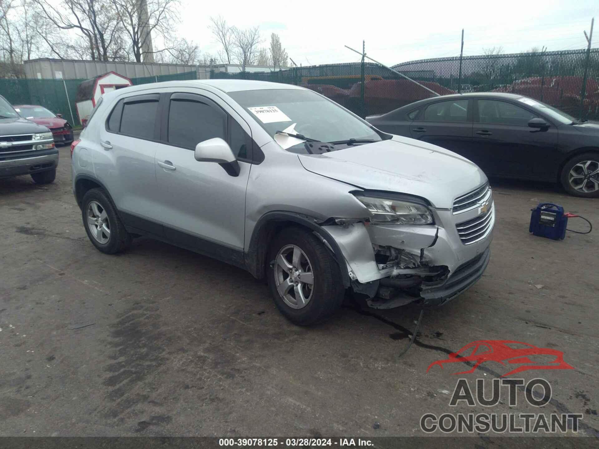 CHEVROLET TRAX 2016 - 3GNCJNSB4GL259066